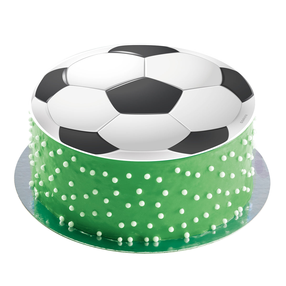 DISCO OBLEA TARTA BALON FUTBOL 20CM
