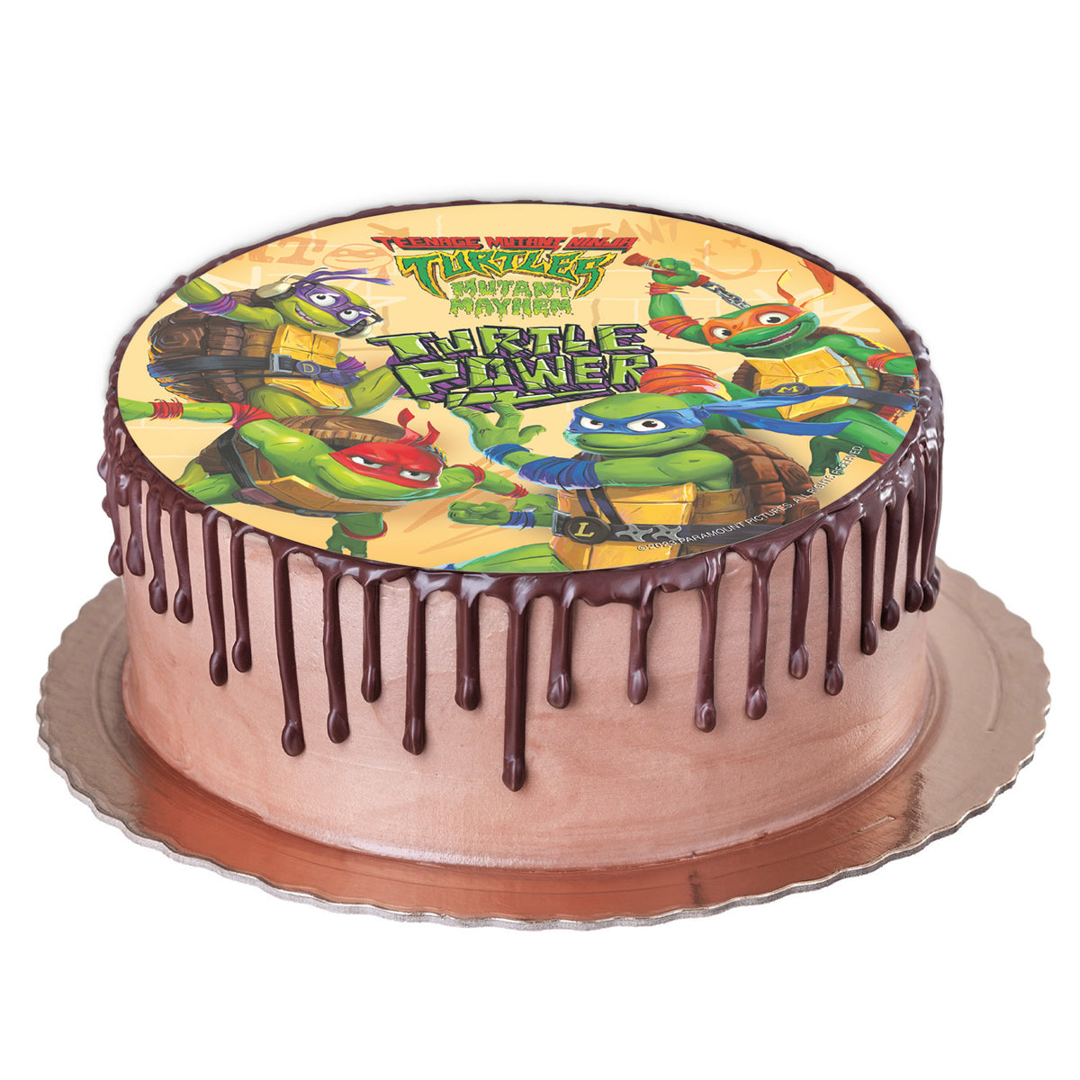 DISCO OBLEA TARTA TORTUGAS NINJA 20CM