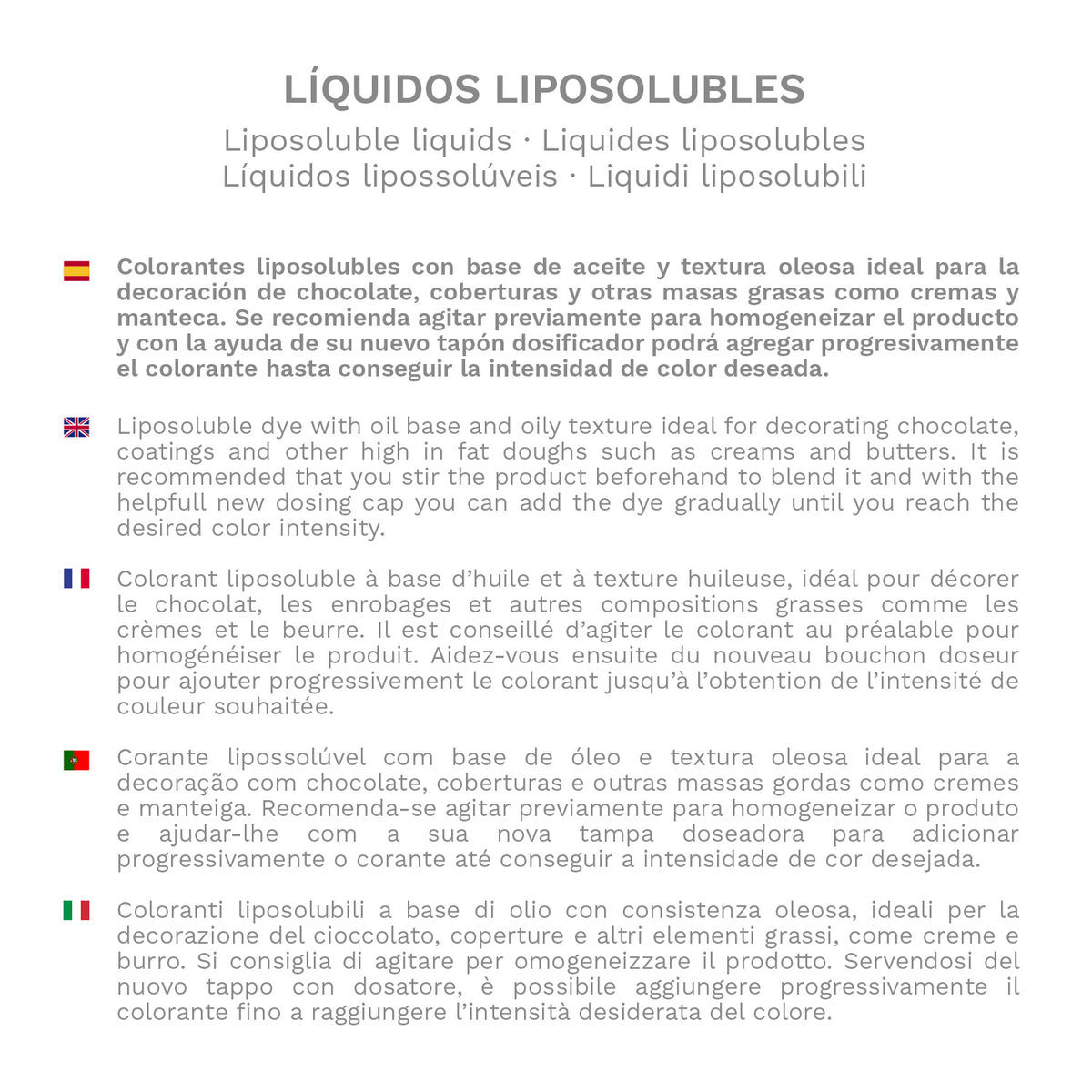COLORANTE LIQUIDO LIPOSOLUBLE VERDE 100ML