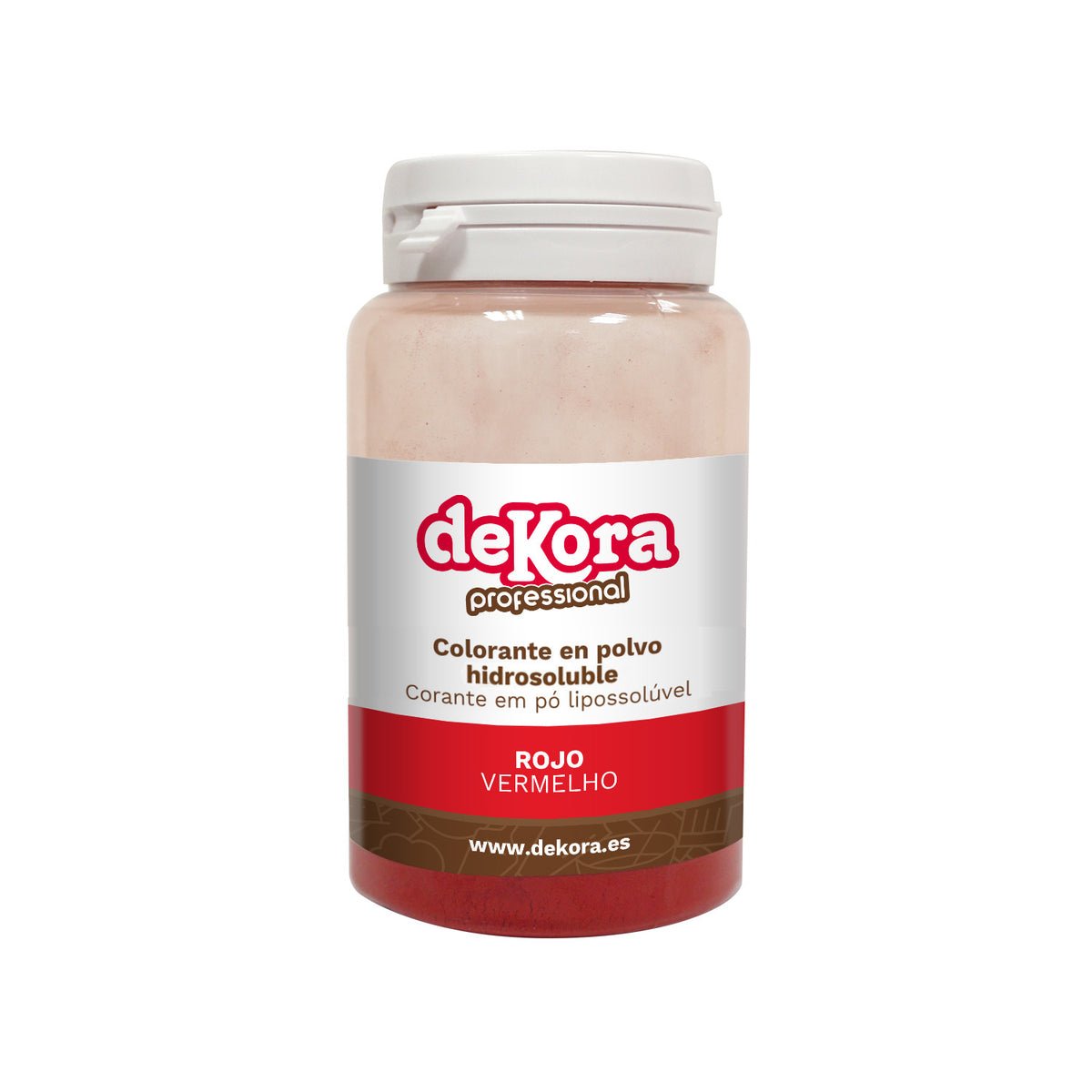 COLORANTE EN POLVO HIDROSOLUBLE ROJO 25G