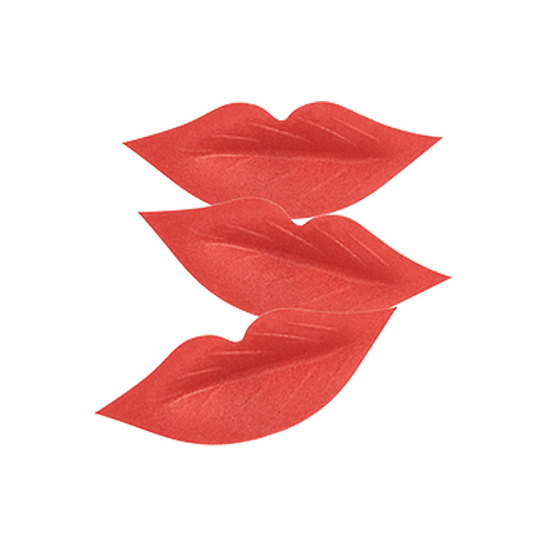 LABIOS ROJOS DE OBLEA 5CM