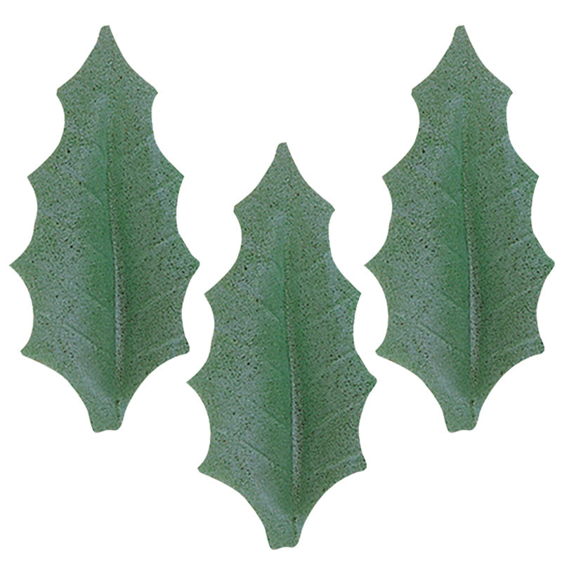 HOJA ACEBO VERDE OSCURO 4,5CM