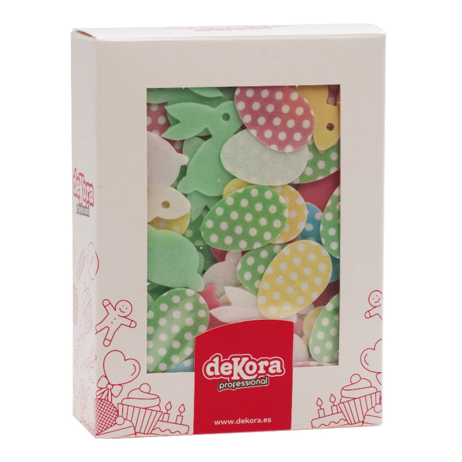 DECORACION OBLEA TARTA SURTIDO PASCUA -3,5CM