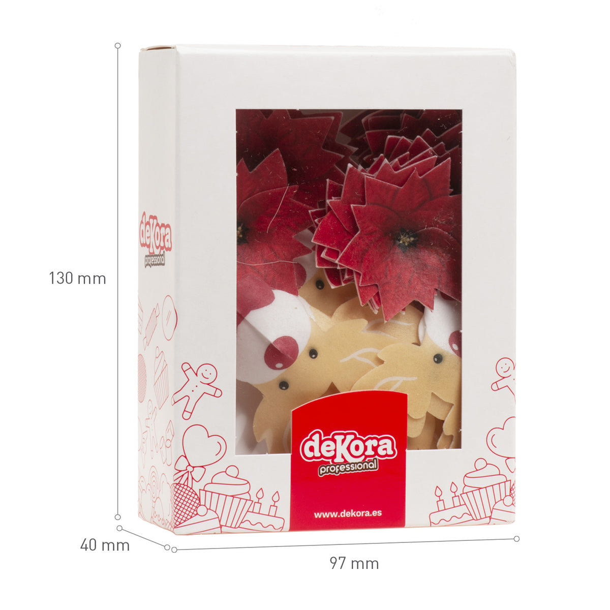 DECORACIÓN OBLEA SURTIDO NAVIDAD 5-6CM