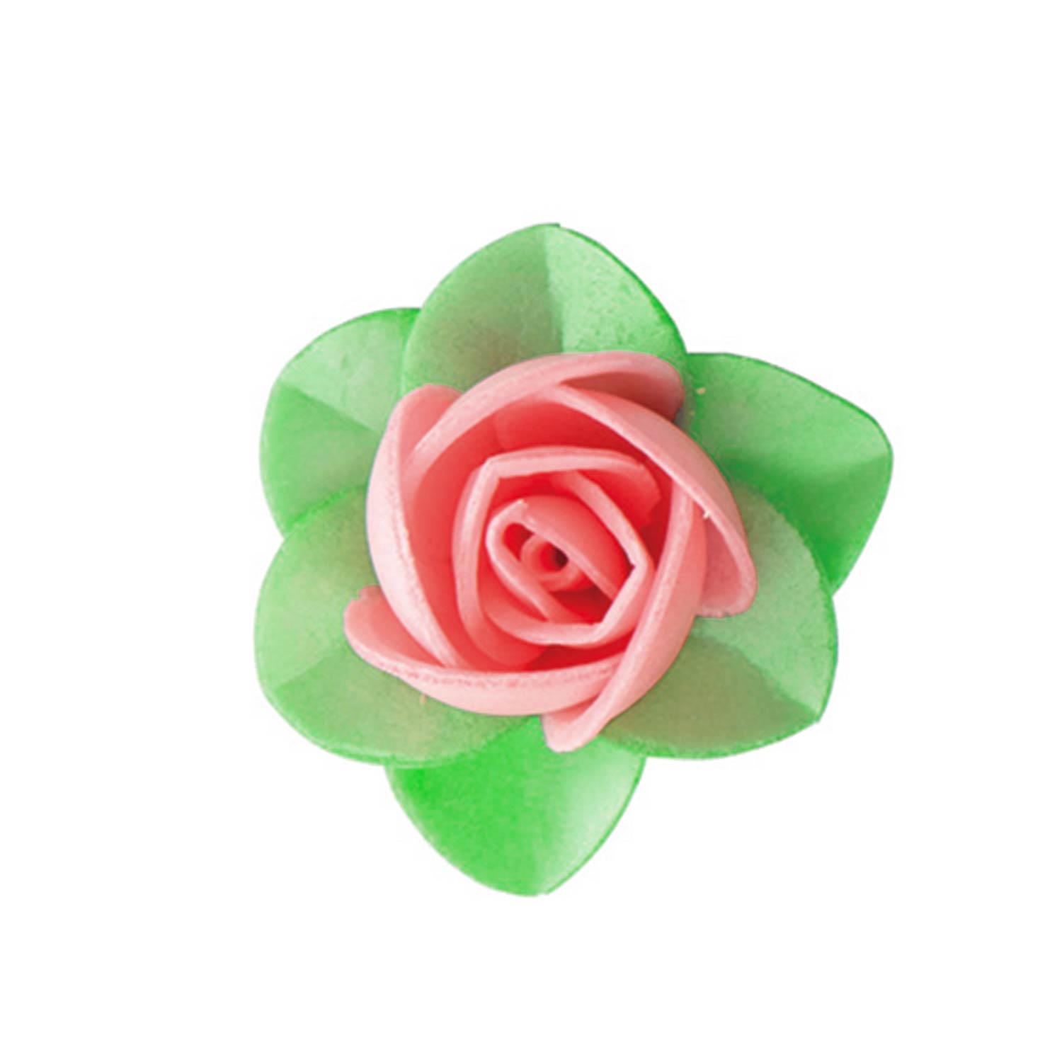 FLORES OBLEA CON HOJA 4CM COLORES