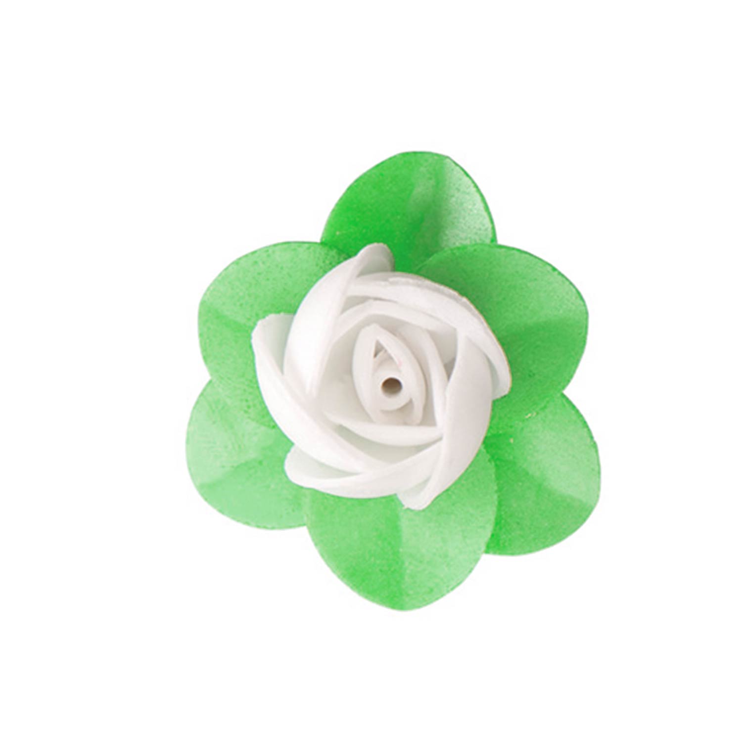 FLORES OBLEA CON HOJA 4CM COLORES