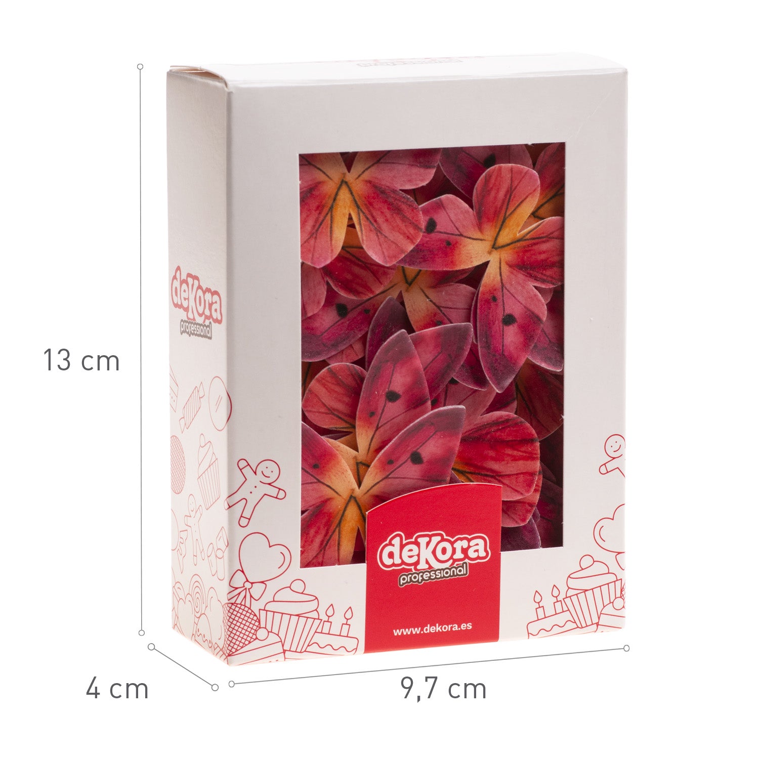 MARIPOSAS DE OBLEA TONOS ROSAS 3-6CM