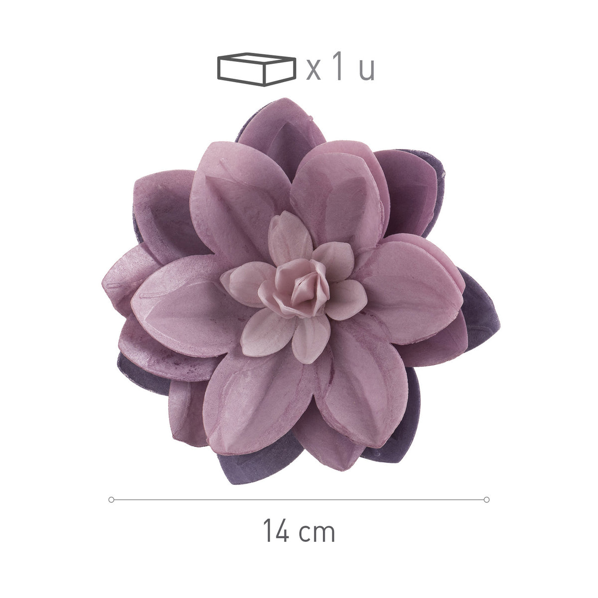 WATER LILY OBLEA COLOR LILA 14CM