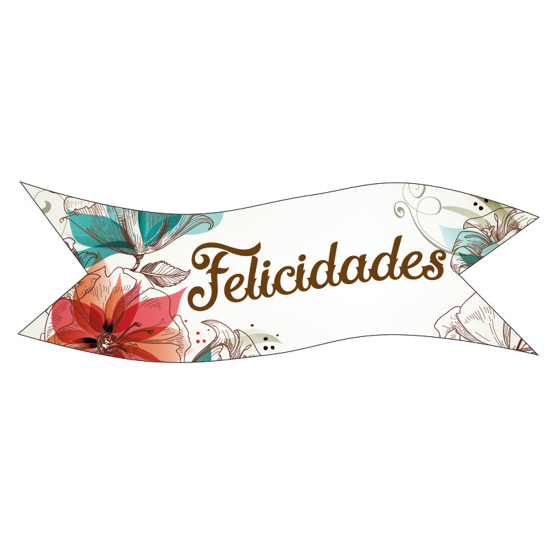 BANDERAS OBLEA FELICIDADES