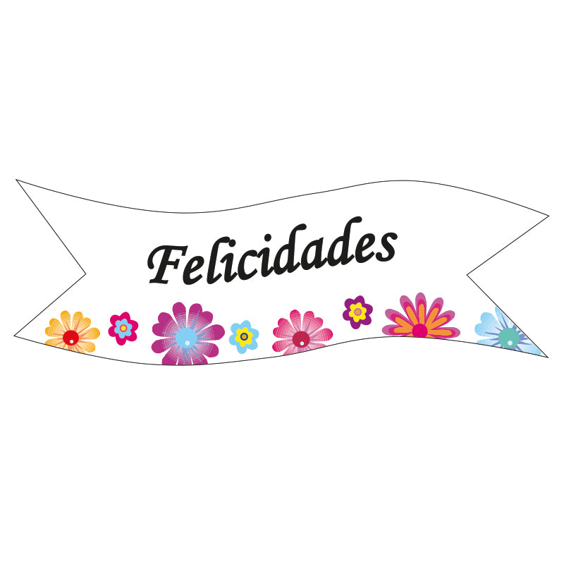 BANDERAS OBLEA FELICIDADES