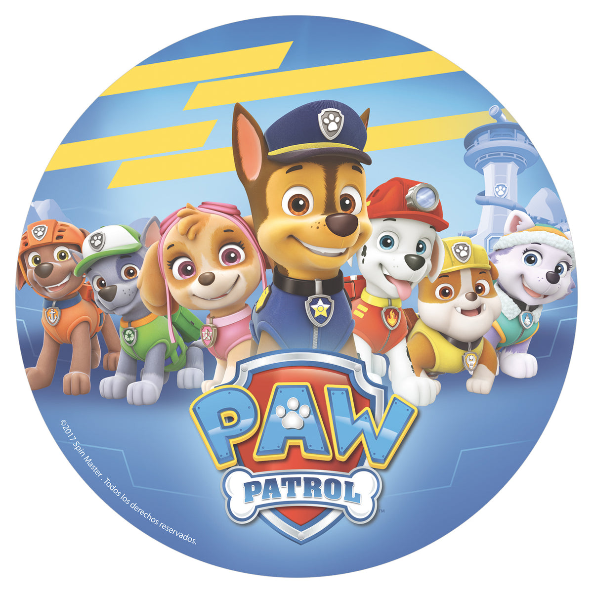 DISCO OBLEA TARTA PAW PATROL 20CM