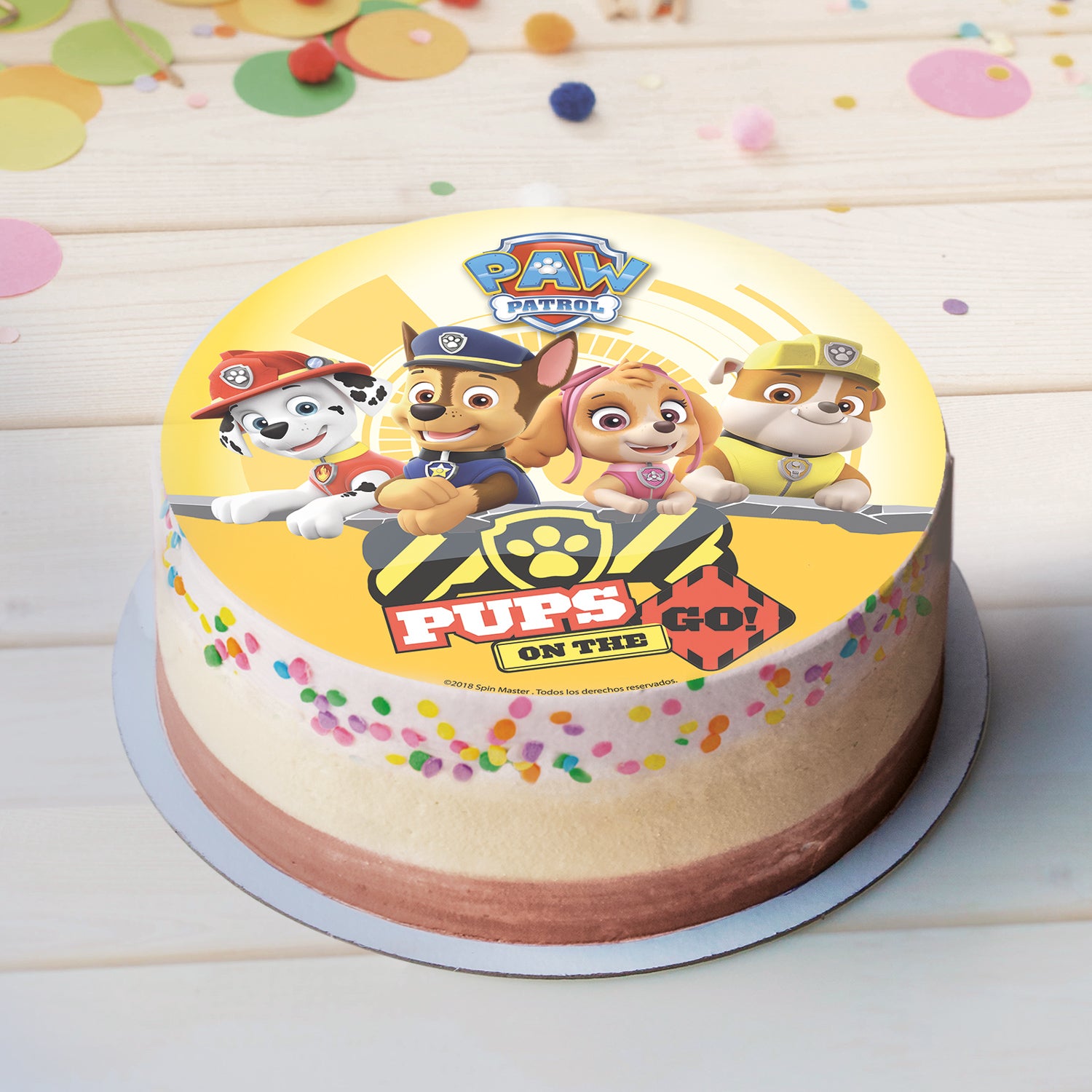 DISCO OBLEA TARTA PAW PATROL PUPS 20CM