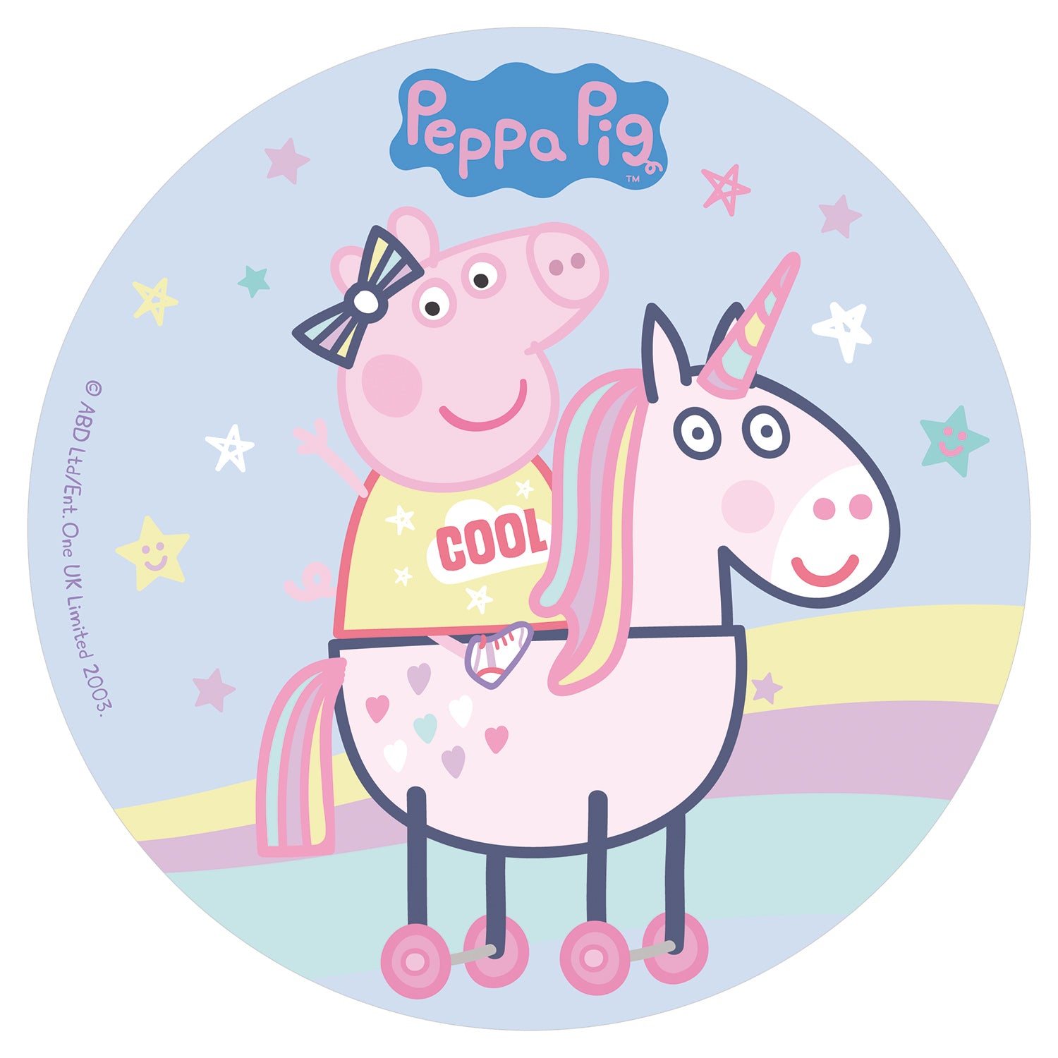 DISCO OBLEA TARTA PEPPA PIG 20CM
