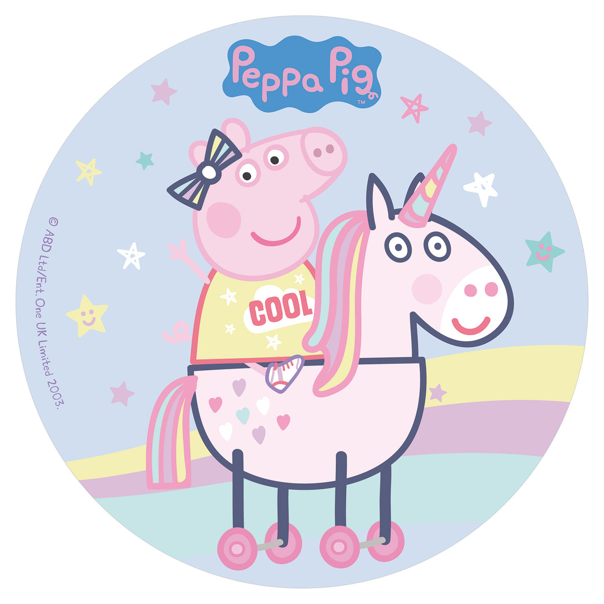 DISCO OBLEA TARTA PEPPA PIG 20CM