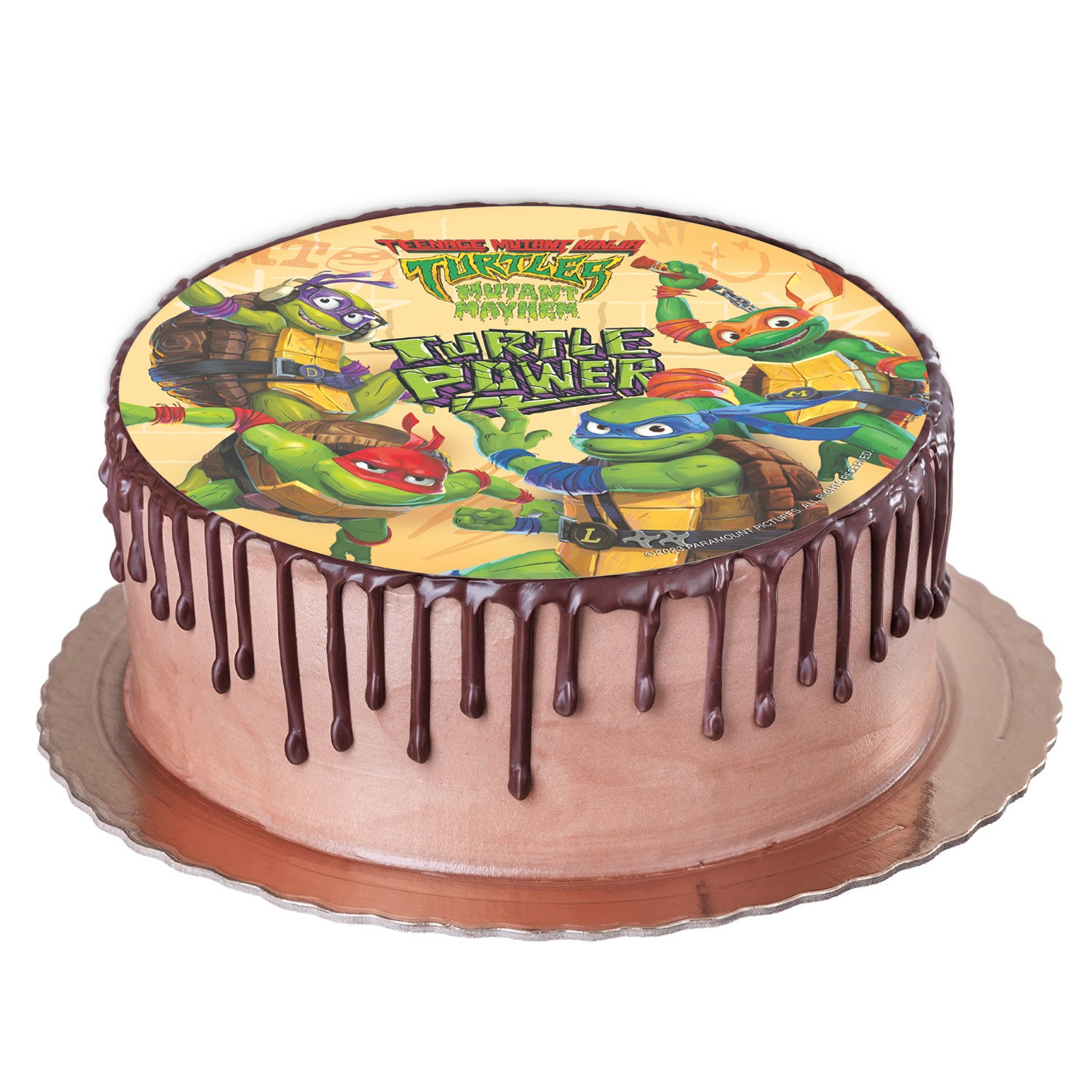 DISCO OBLEA TARTA TORTUGAS NINJA 20CM