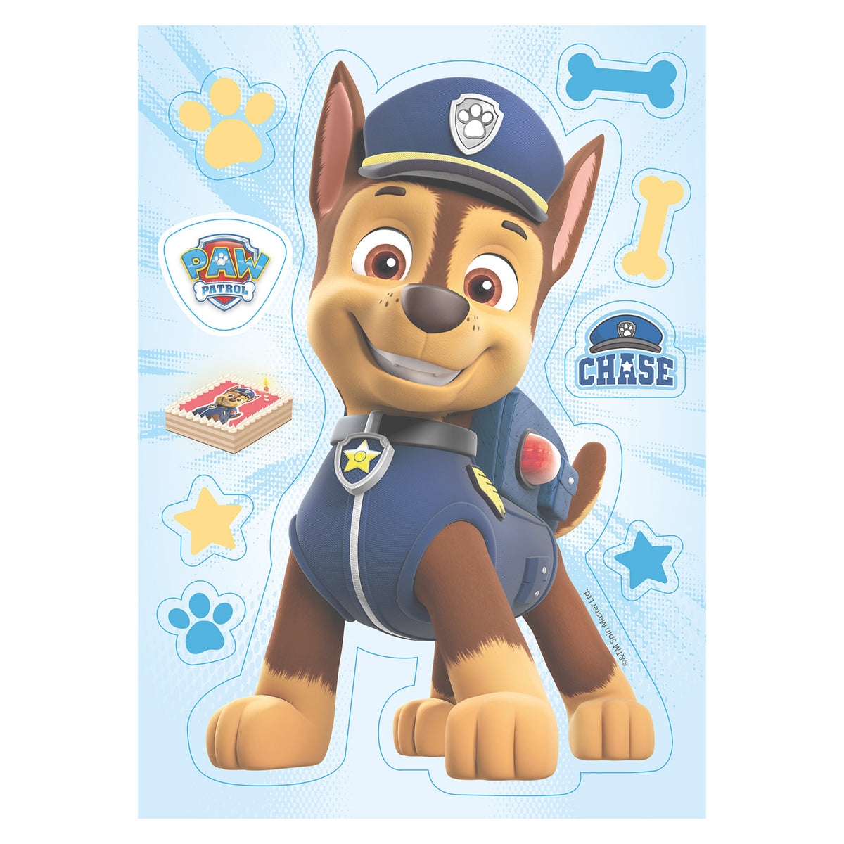 SILUETA OBLEA TARTA CHASE PATRULLA CANINA 14.8X21CM A5