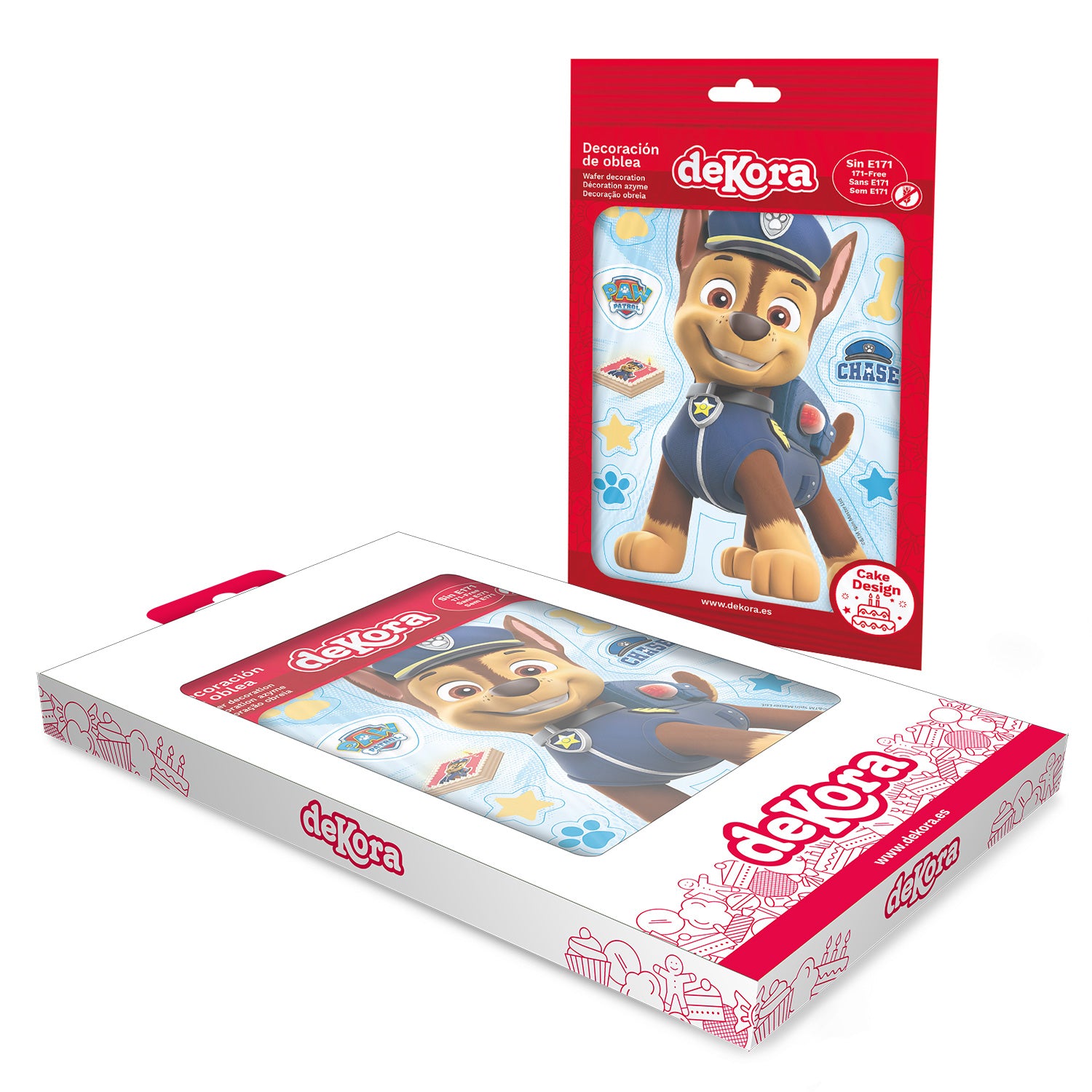 SILUETA OBLEA TARTA CHASE PATRULLA CANINA 14.8X21CM A5