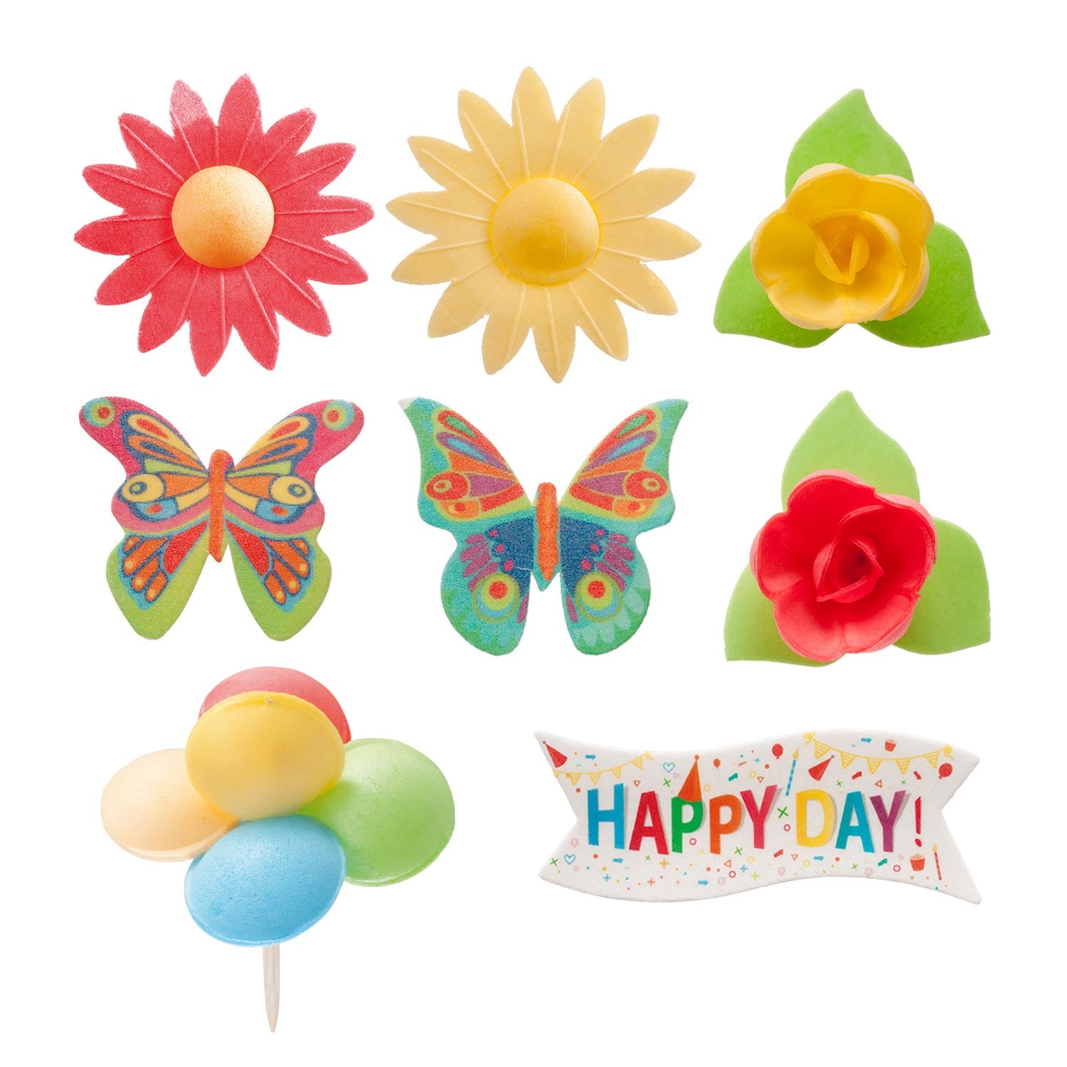 DISPLAY 6 BLISTER DECORACION DE OBLEA SURTIDA 8 PIEZAS