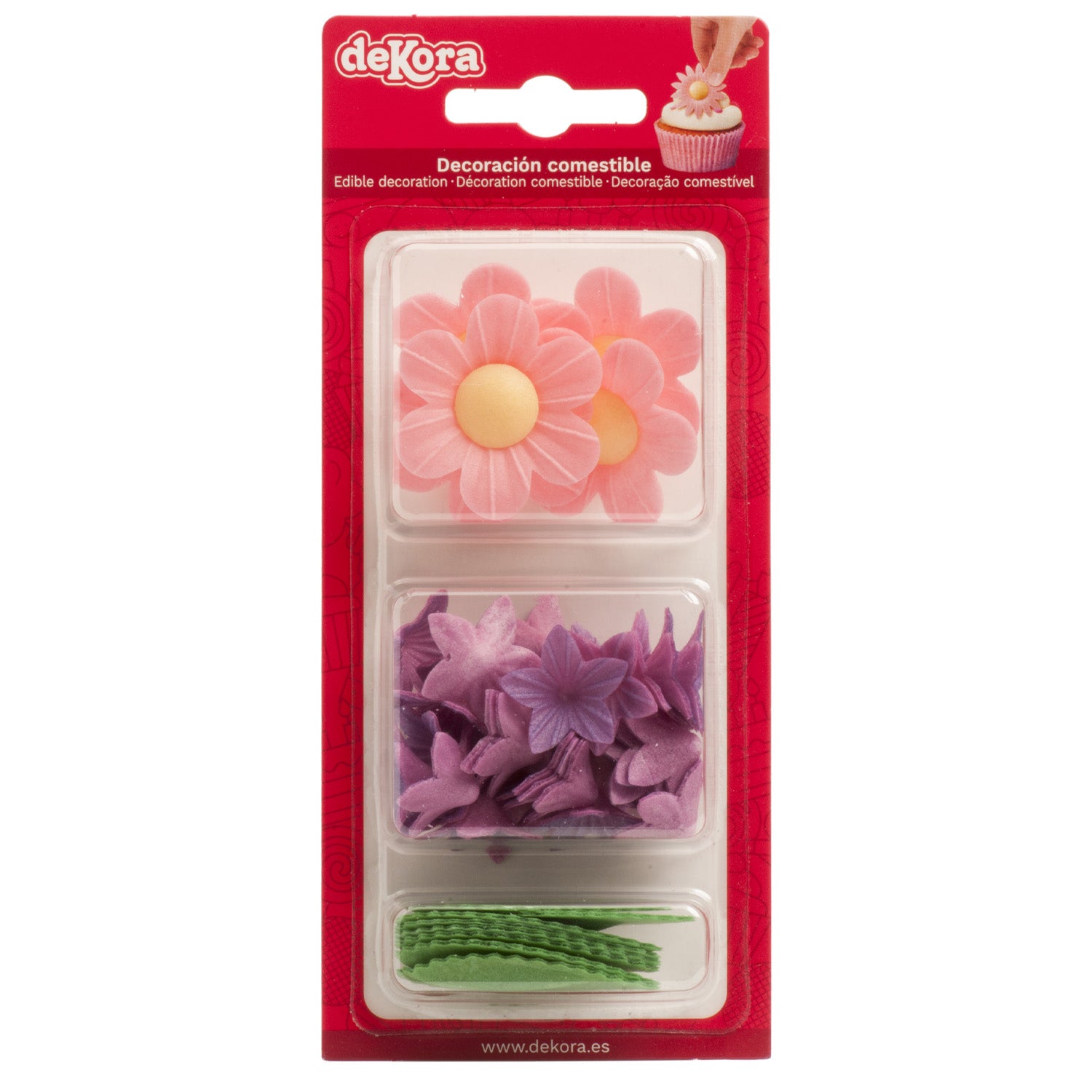 8 BLISTER FLORES+MINIFLORES+HOJAS OBLEA