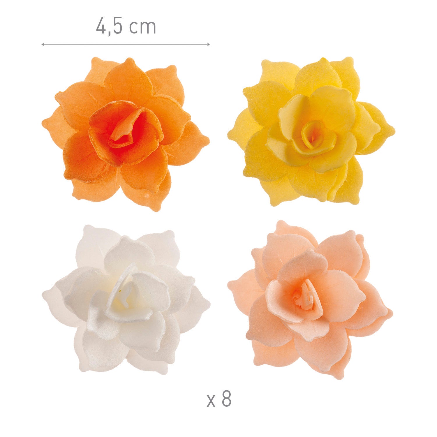 8 MINI NENUFAR OBLEA OTOÑAL 4,5CM