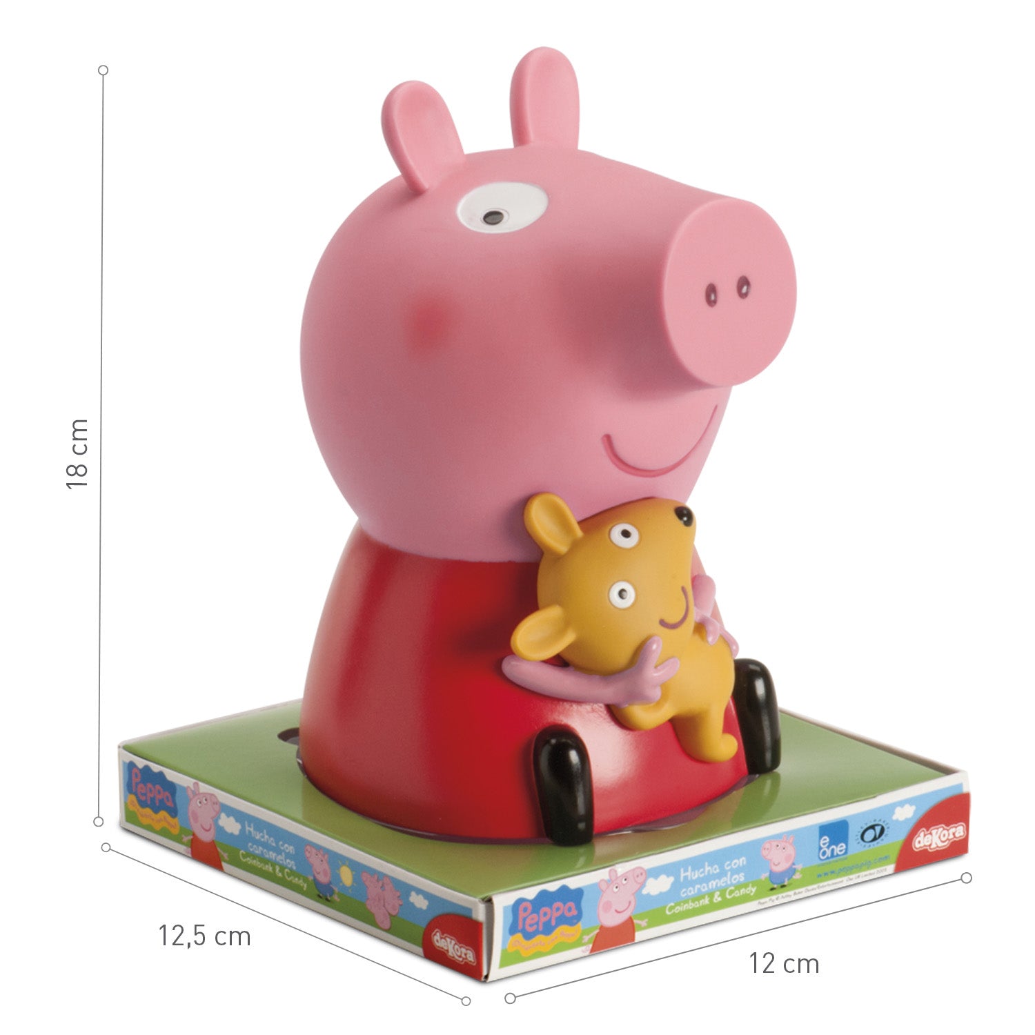 HUCHA PEPPA PIG CON PIRULETAS 24,8 GRS NAC