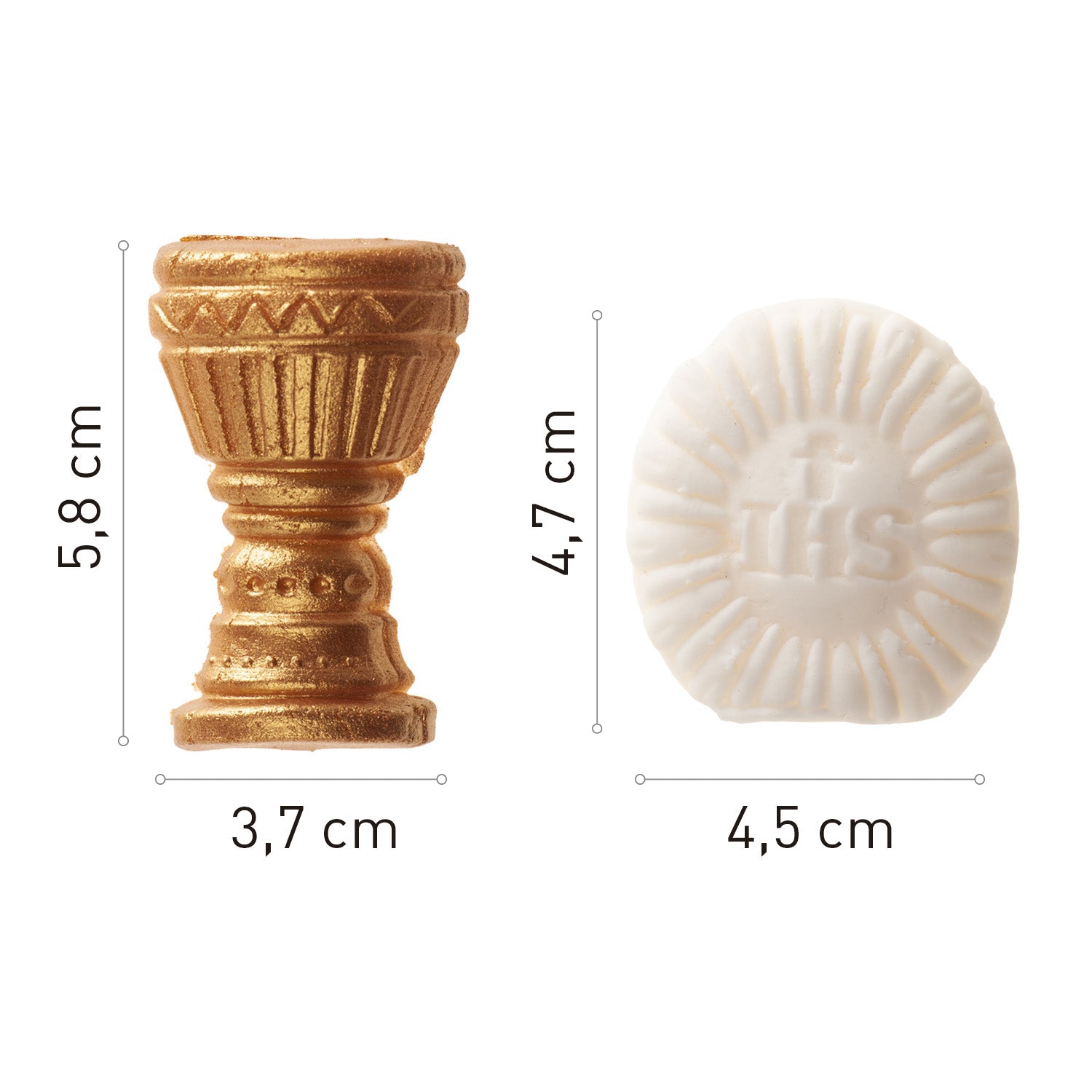 DECORACION AZUCAR COMUNION 2 MODELOS 11CM