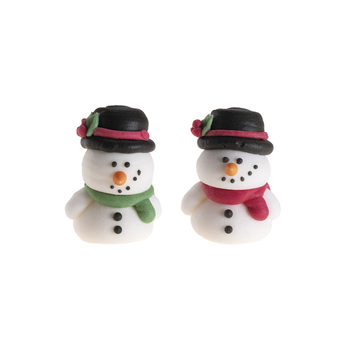 DECORACIÓN AZÚCAR NAVIDAD MUÑECOS DE NIEVE 3D
