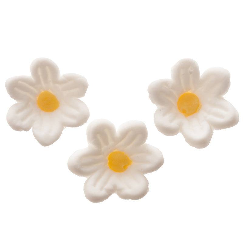 DECORACION AZUCAR FLOR DE PRIMAVERA BLANCA 2CM