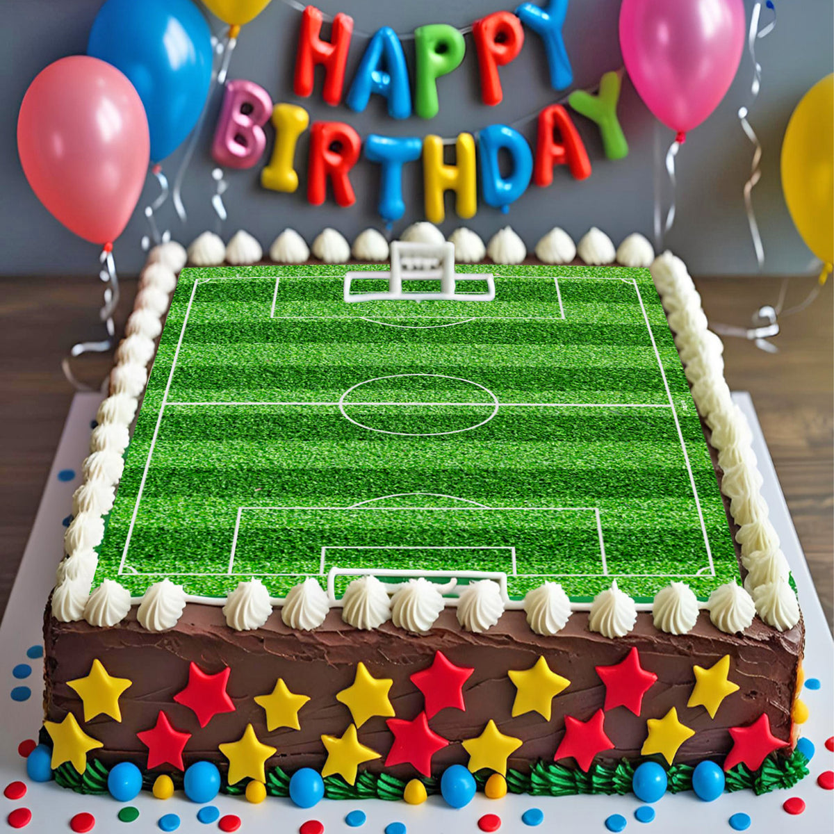 LAMINA COMESTIBLE CAMPO FUTBOL 20X30CM ZERO