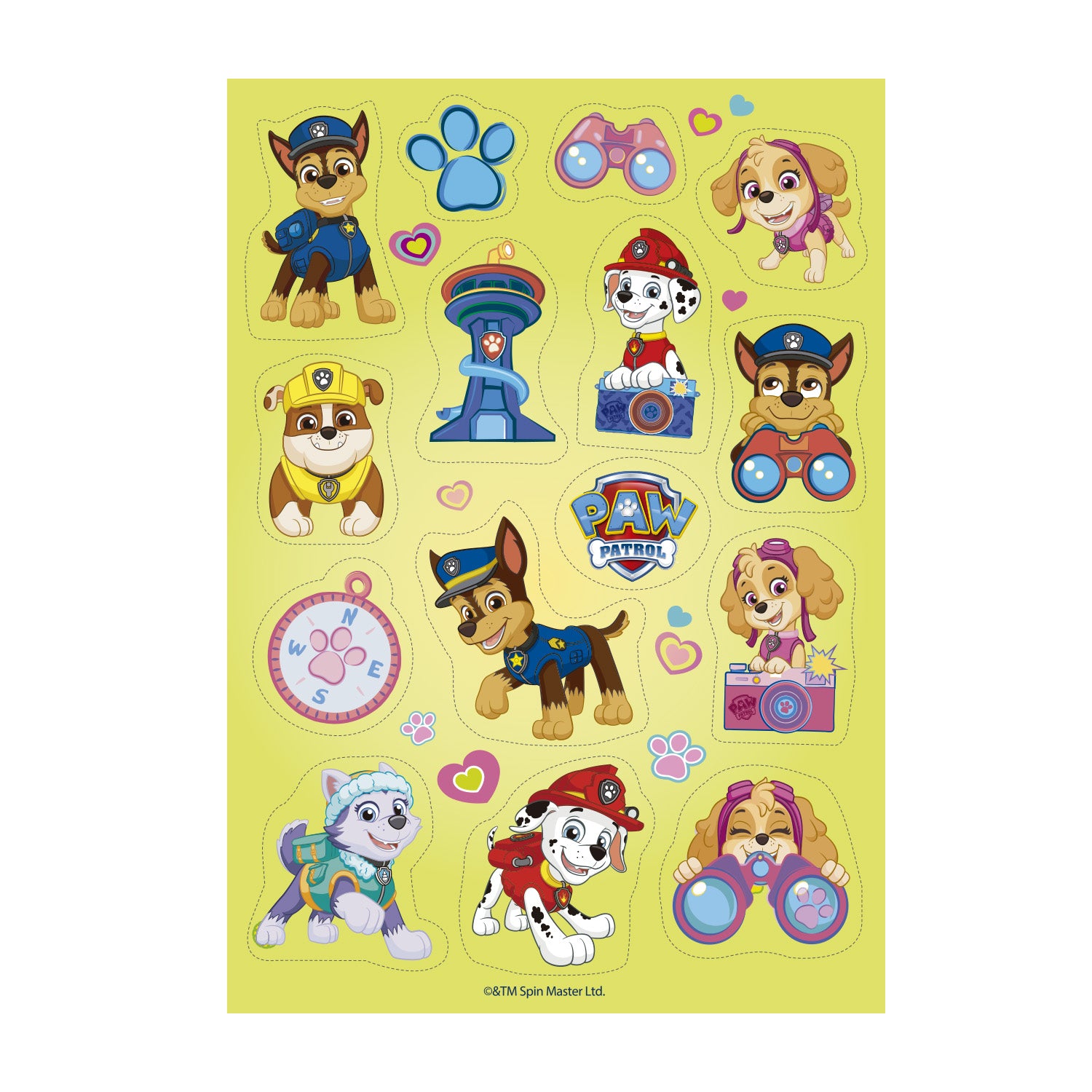 DECORACION COMESTIBLE RECORTABLE PATRULLA CANINA ZERO A5