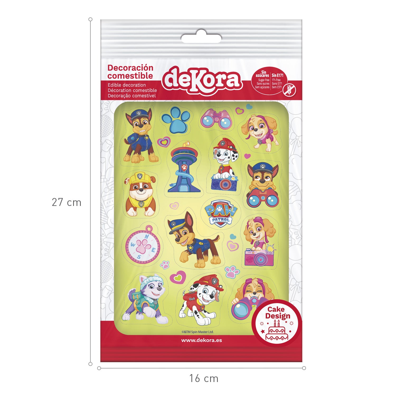 DECORACION COMESTIBLE RECORTABLE PATRULLA CANINA ZERO A5