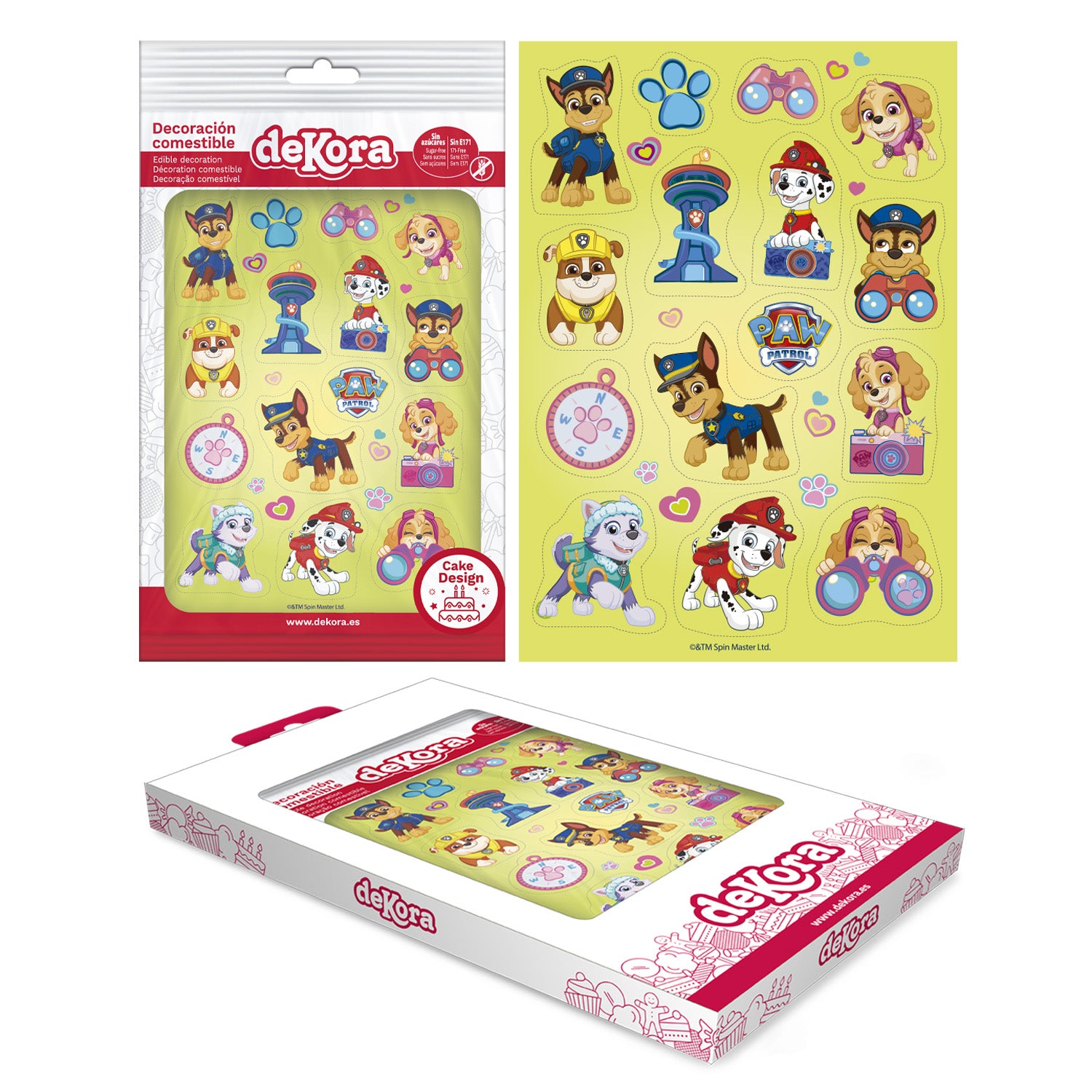 DECORACION COMESTIBLE RECORTABLE PATRULLA CANINA ZERO A5