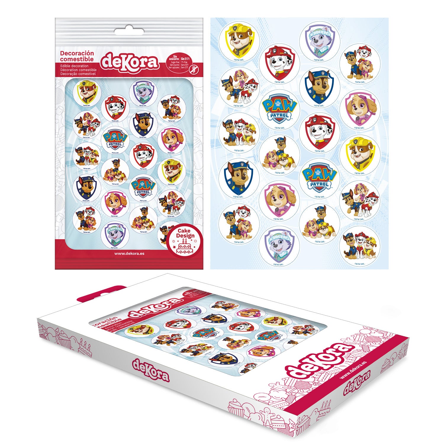 MINI DISCOS COMESTIBLES PATRULLA CANINA Ø 3,4CM ZERO A5