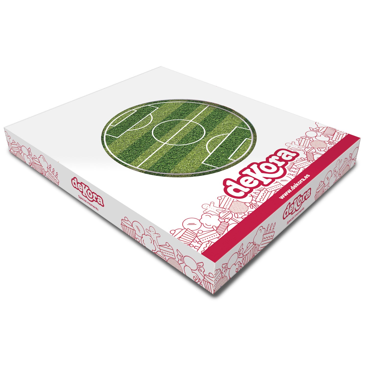 DISCO COMESTIBLE TARTA CAMPO DE FUTBOL 15.5CM