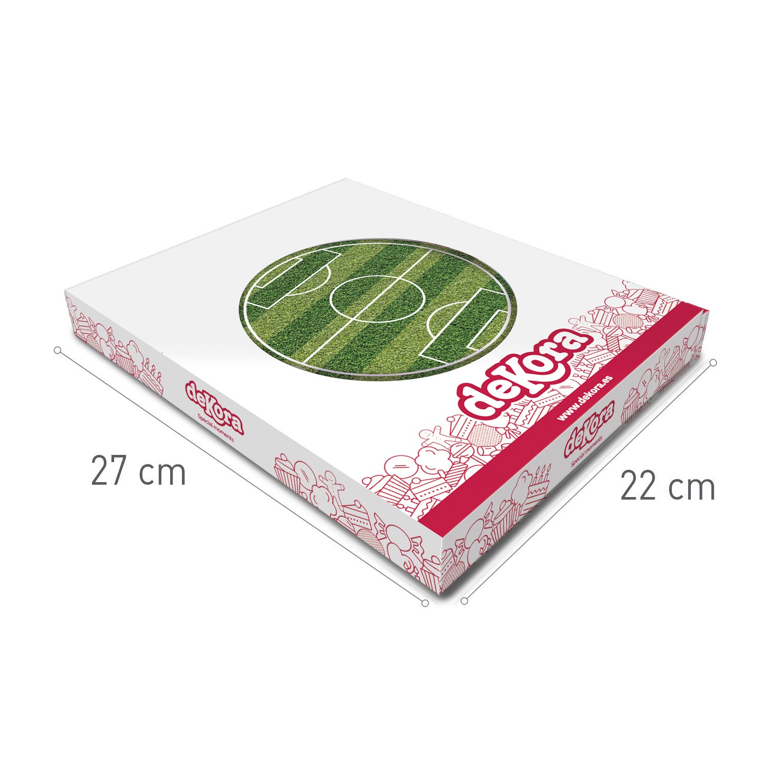 DISCO COMESTIBLE TARTA CAMPO DE FUTBOL 15.5CM