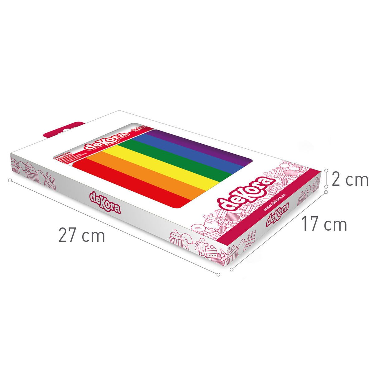 LAMINA COMESTIBLE TARTA LGTBI 14,8X21CM A5