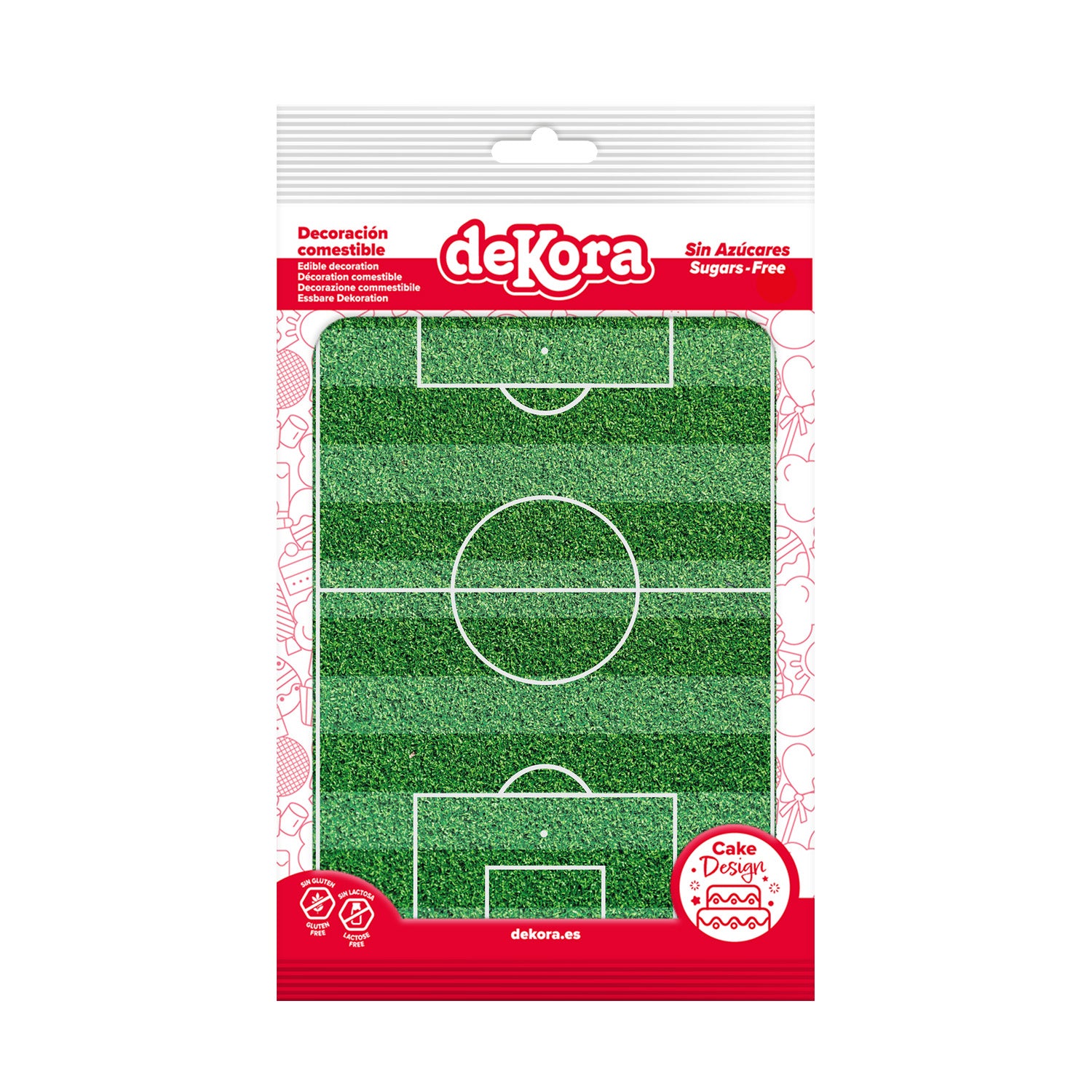 LAMINA COMESTIBLE TARTA CAMPO FUTBOL 14,8X21CM A5