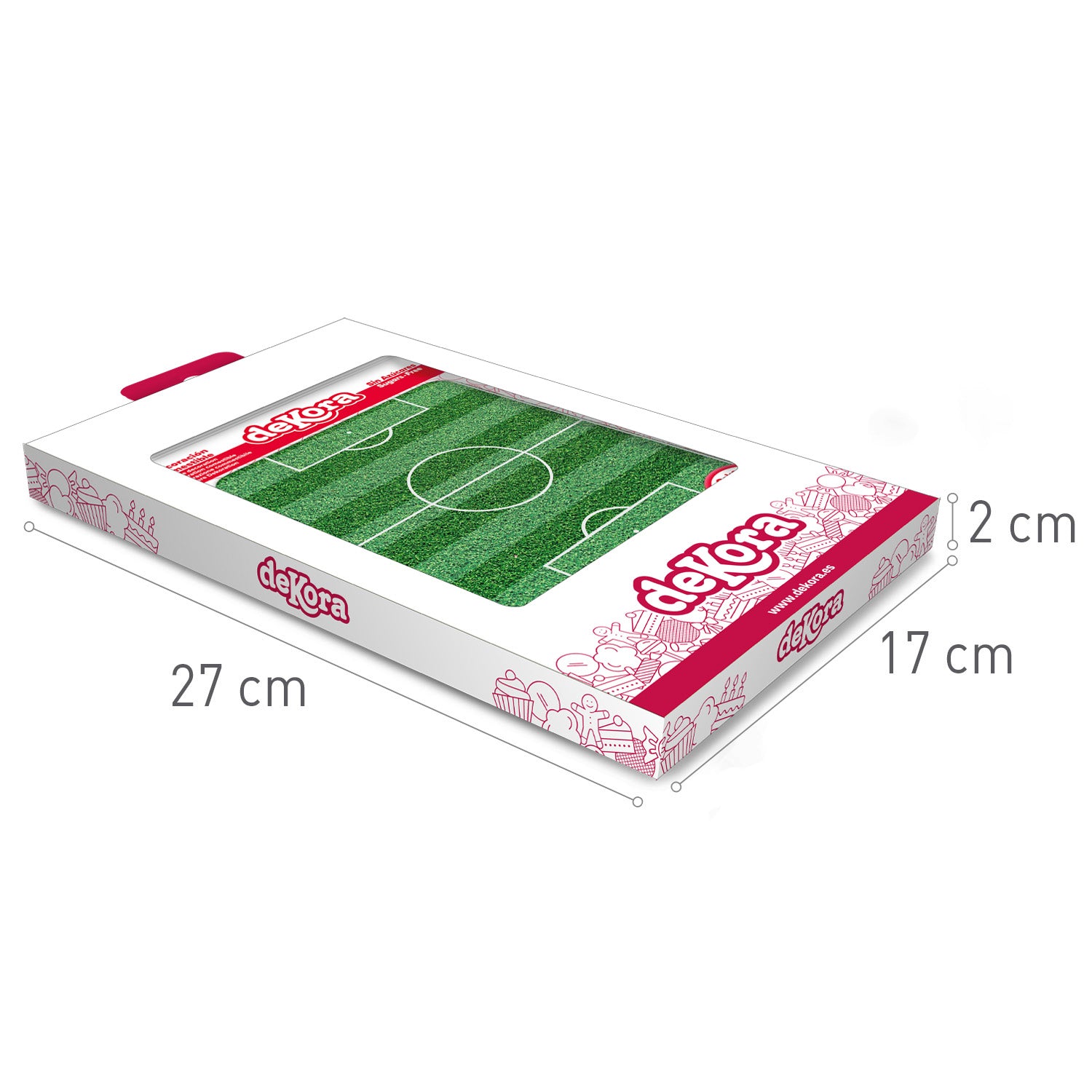 LAMINA COMESTIBLE TARTA CAMPO FUTBOL 14,8X21CM A5
