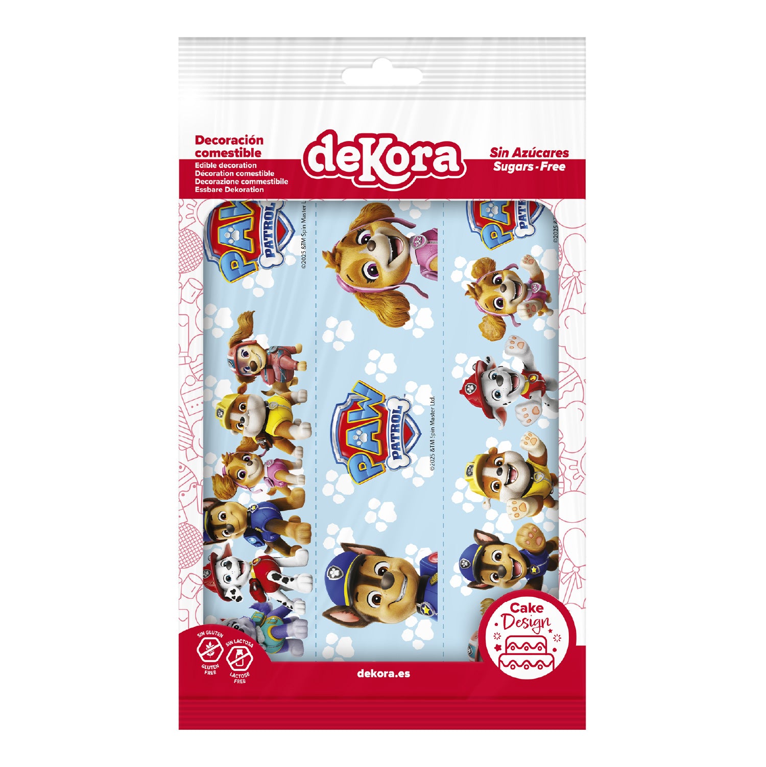 RIBBONS PAW PATROL COMESTIBLE A5 14,8X21CM