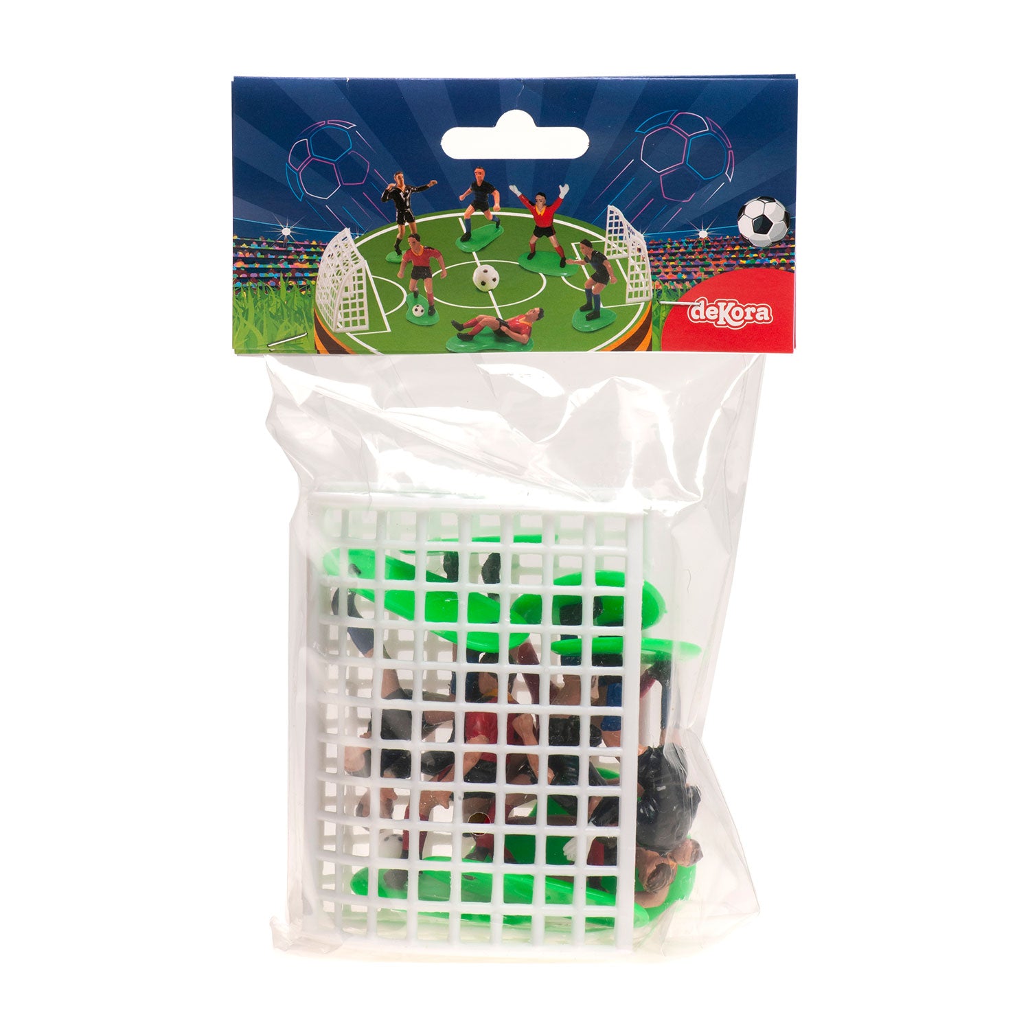 KIT PVC FUTBOL ROJO Y AZUL