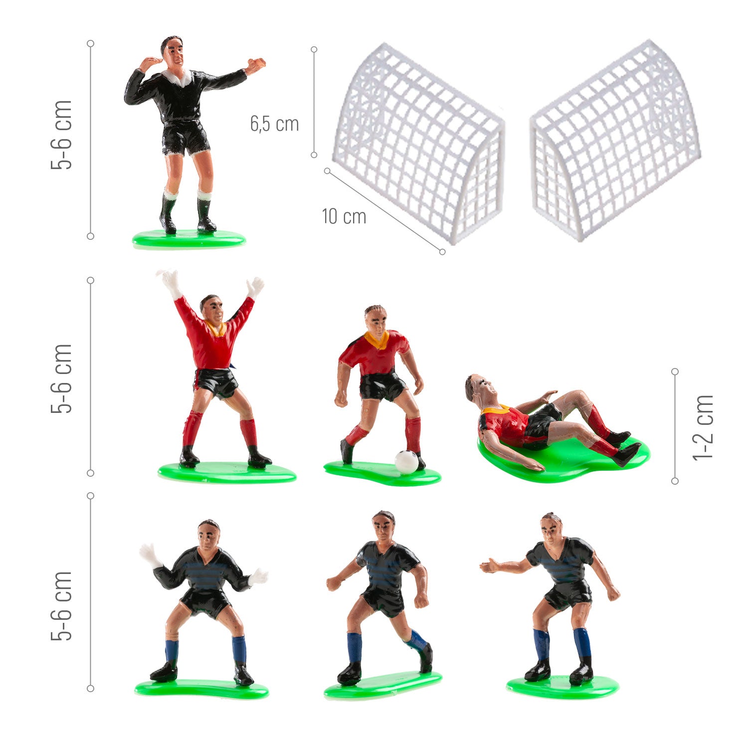 KIT PVC FUTBOL ROJO Y AZUL