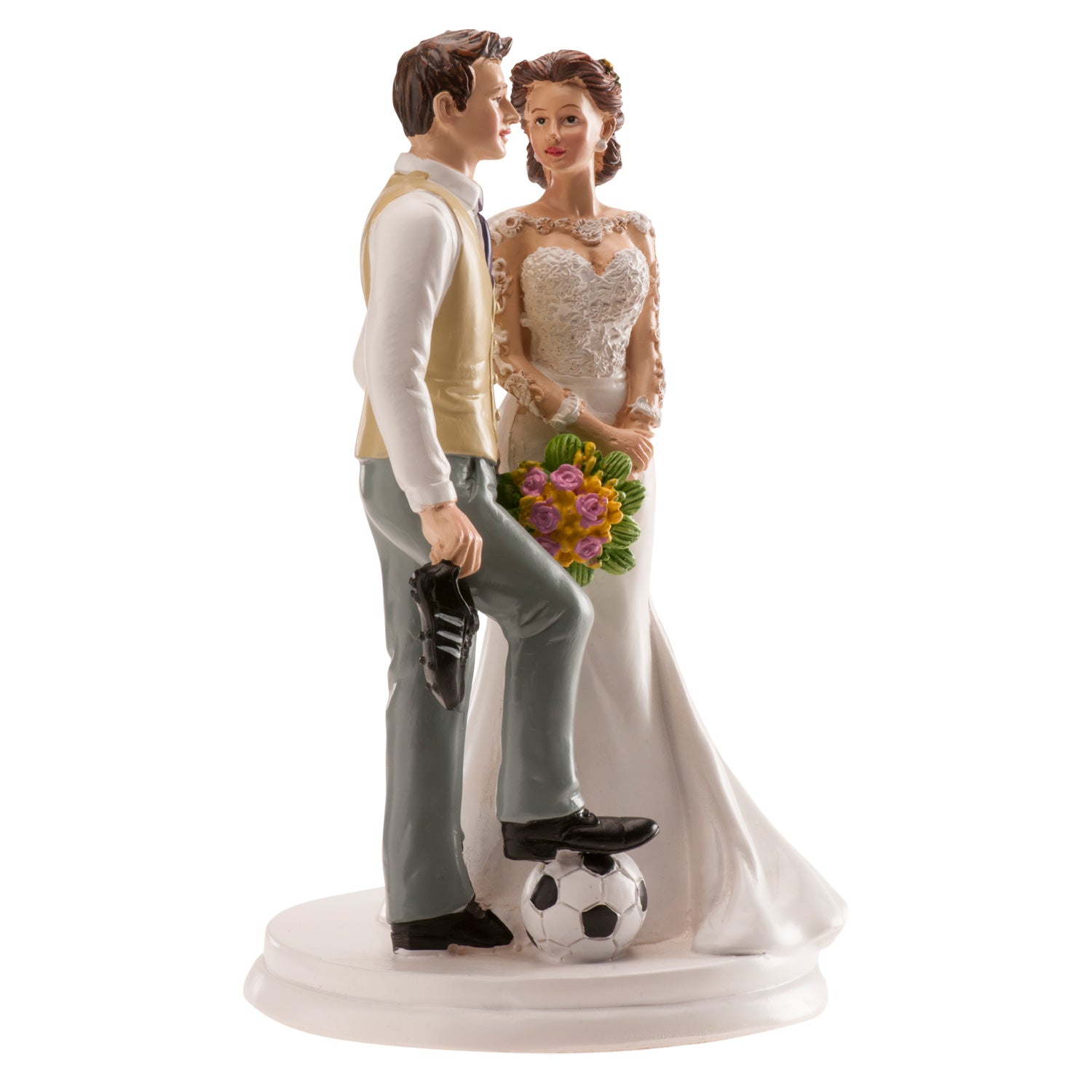 PAREJA BODA FUTBOL 18CM