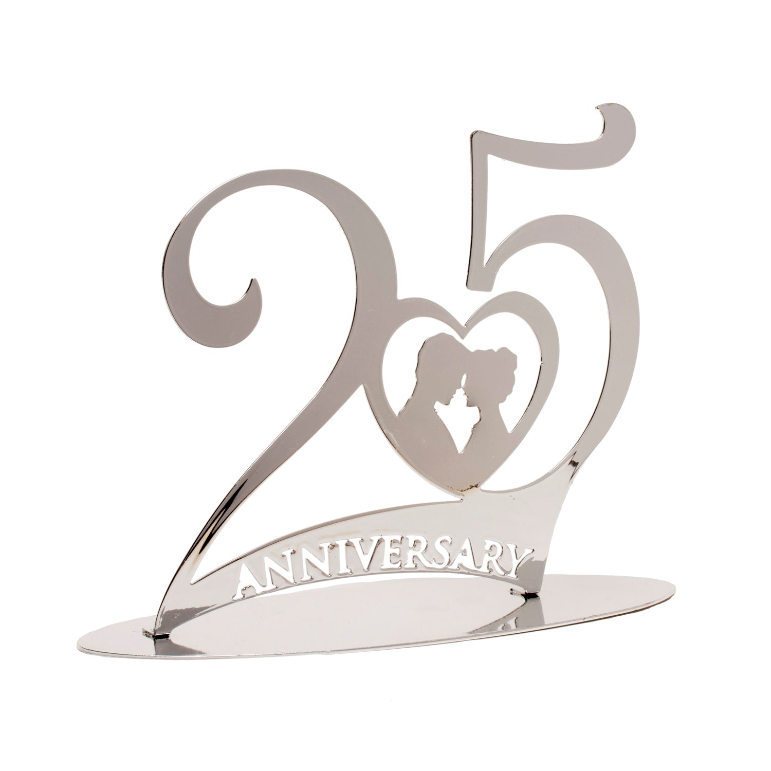 25 ANIVERSARIO METAL PLATA 20X16CM