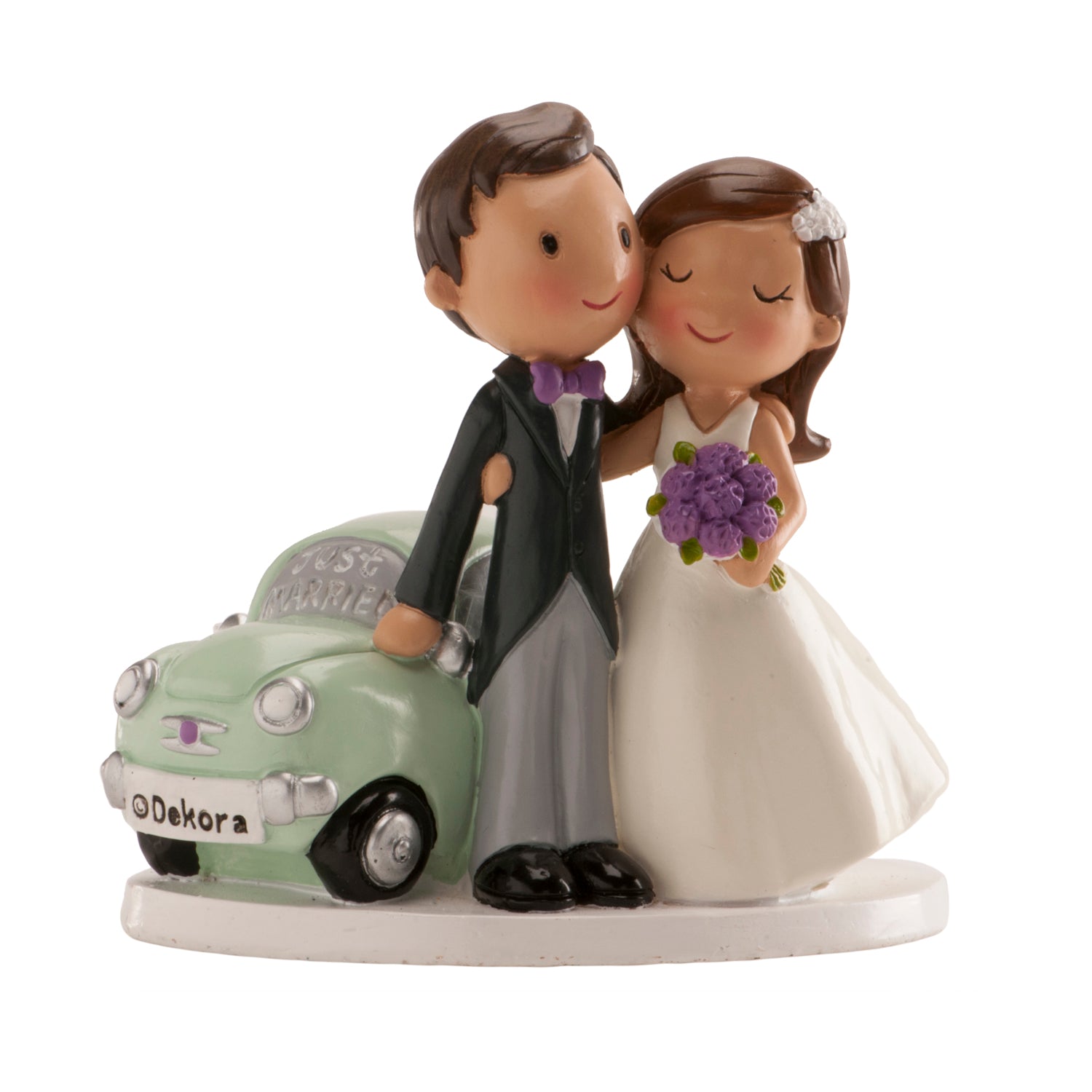 PAREJA BODA COCHE JUST MARRIED 12CM