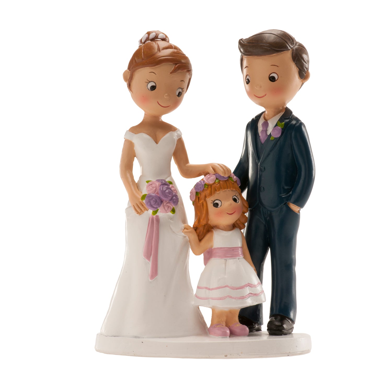 PAREJA BODA CON NIÑA 16CM