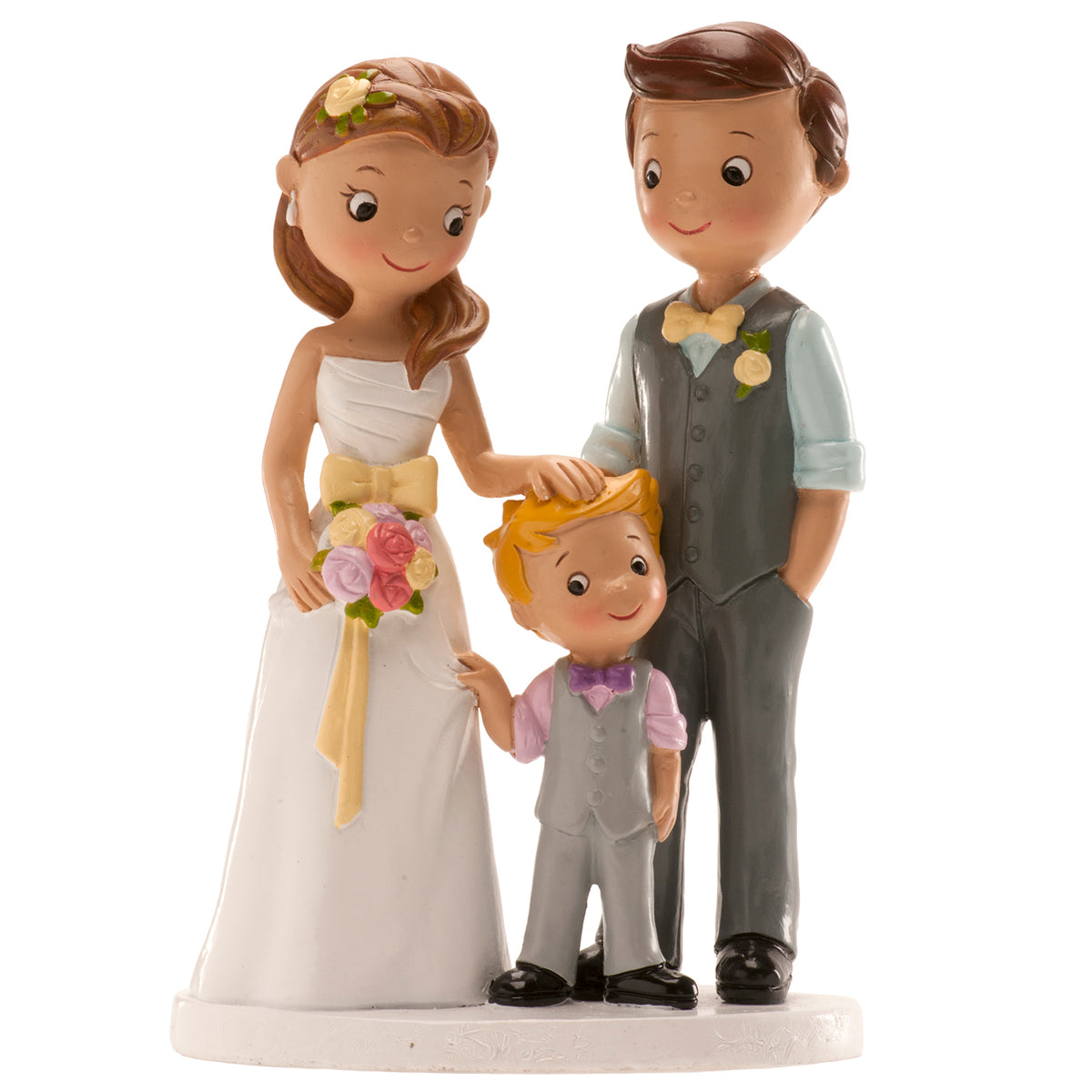 PAREJA BODA CON NIÑO 16CM