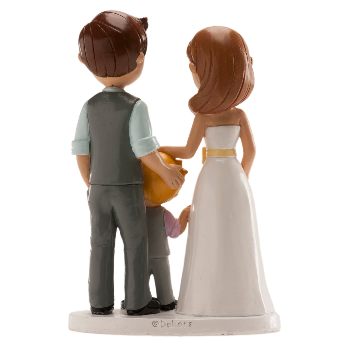 PAREJA BODA CON NIÑO 16CM