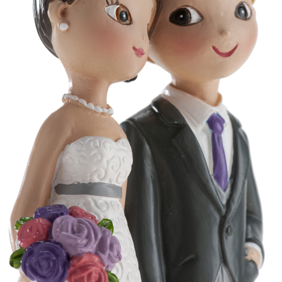 PAREJA BODA CON PERRO 16CM