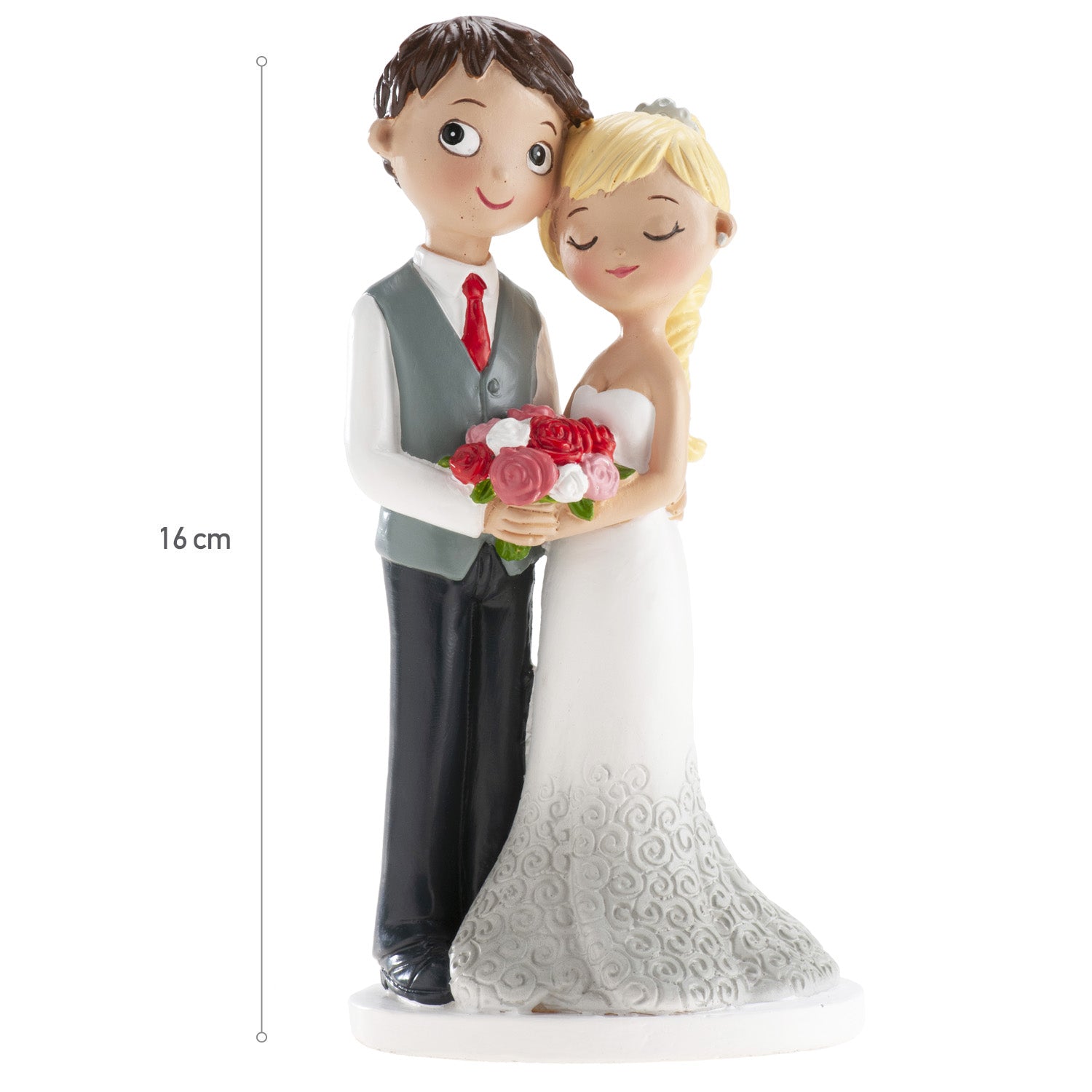 PAREJA BODA SERENIDAD 16CM