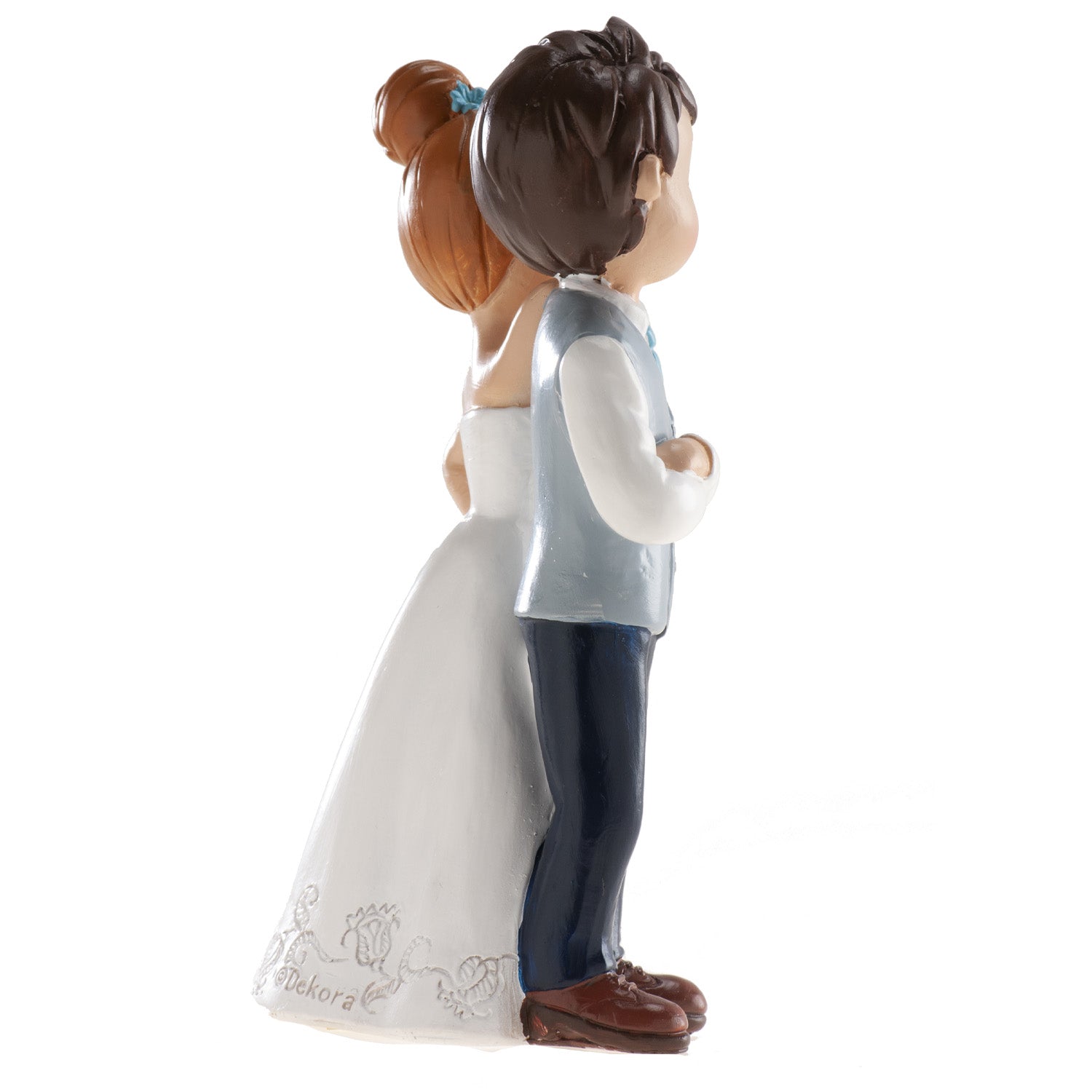 PAREJA BODA CON FLOR 16CM